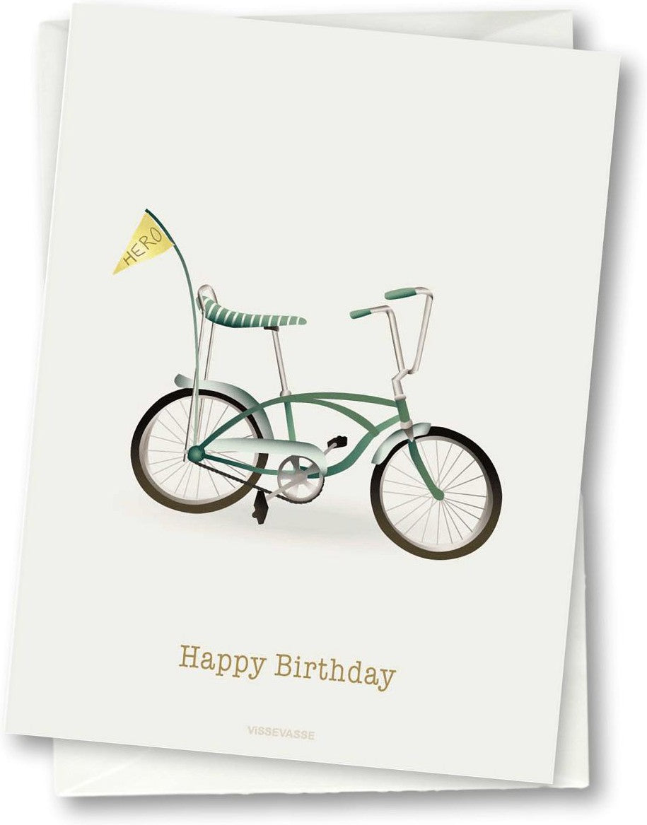 Vissevasse Happy Birthday Rowing Carding, 10,5 x 15 cm