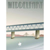  Middelfart Old Bridge Plakat 30 x 40 cm