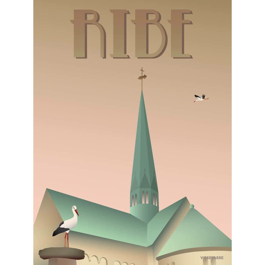 Poster Vissevasse Ribe Babor, 30 x 40 cm