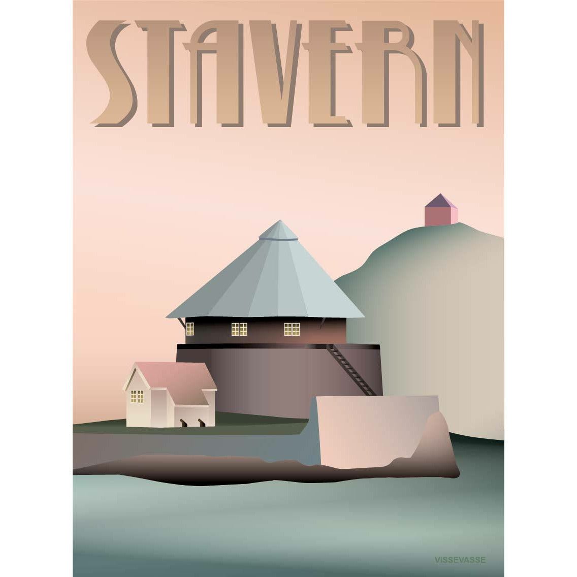 Vissevasse Stavern Plakat cytadeli, 30 x 40 cm