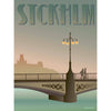  Stockholm Vasa Bridge Plakat 30 x 40 cm