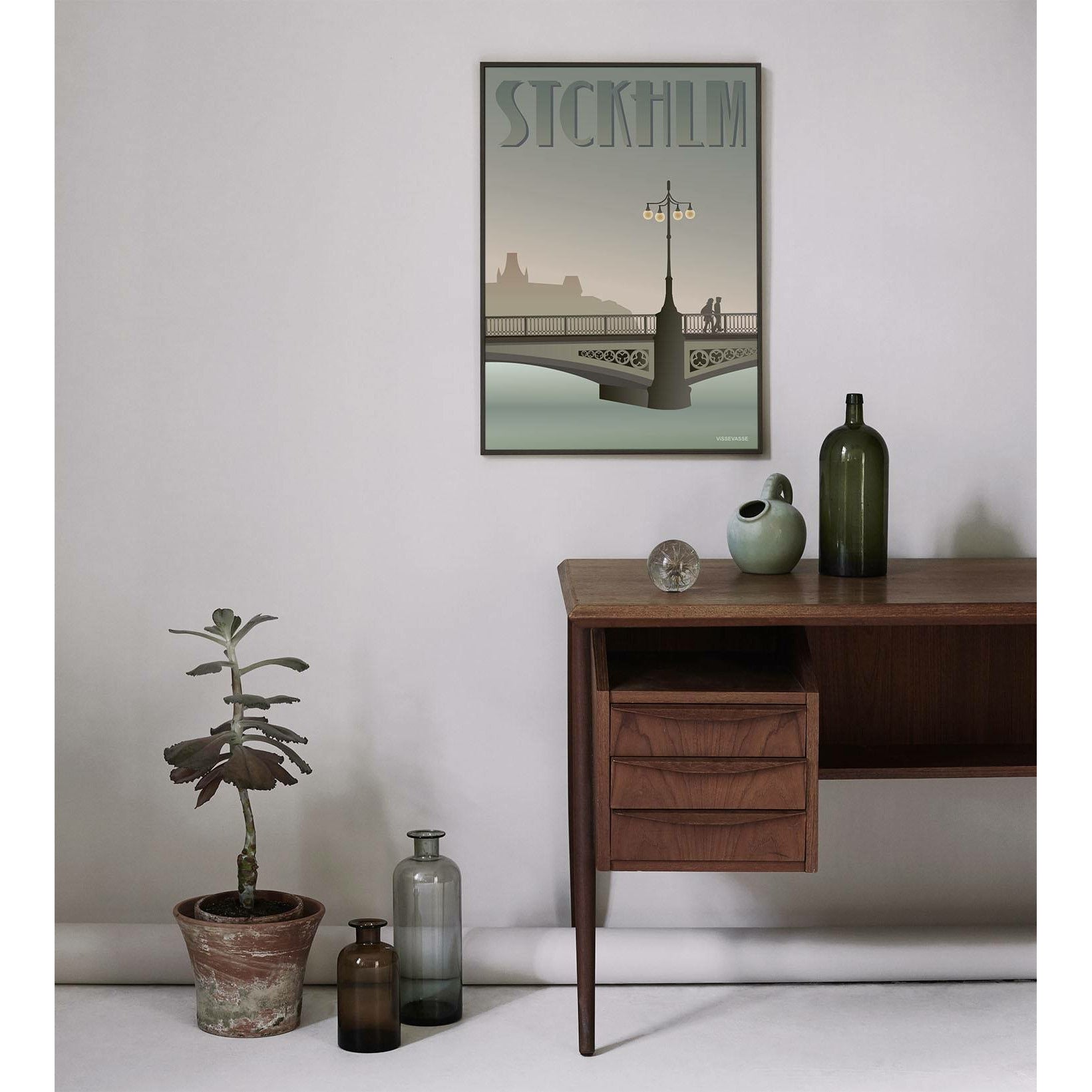 Vissevasse Stockholm Vasa Bridge Poster, 50 X70 Cm