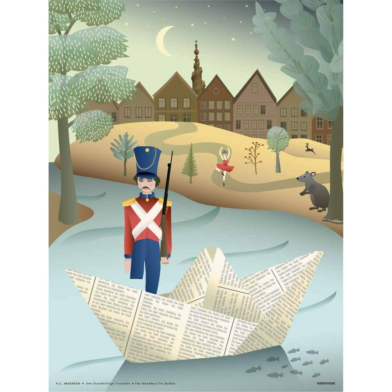 Vissevasse The Strasfast Tin Soldier Plakat, 15 x21 cm