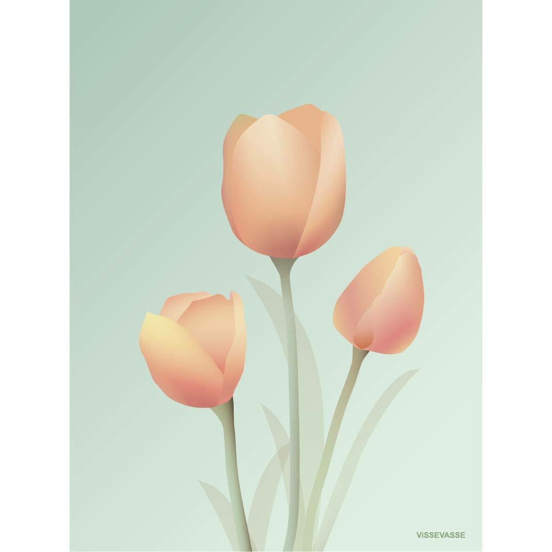 [product_category]-Vissevasse Tulip Poster 50 X70 Cm, Mint-Vissevasse-5713138604334-F-2016-043-L-VIS-1