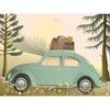  VW Beetle zielony plakat 30 x 40 cm