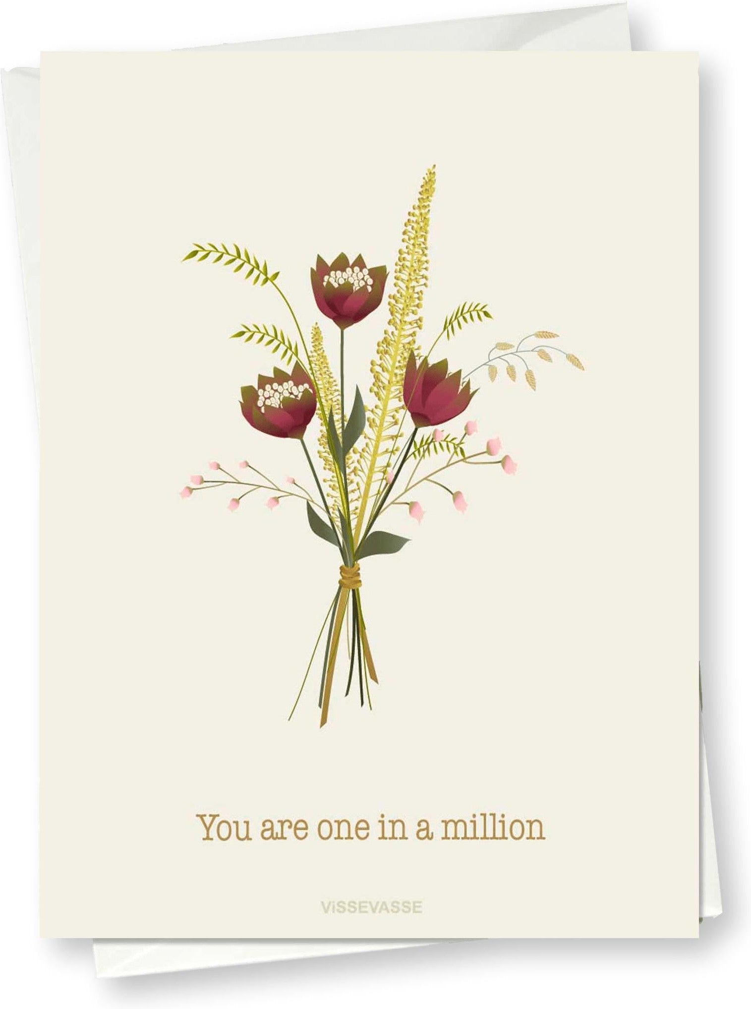 Vissevasse You Are One In A Million Greeting Card, 10x15cm