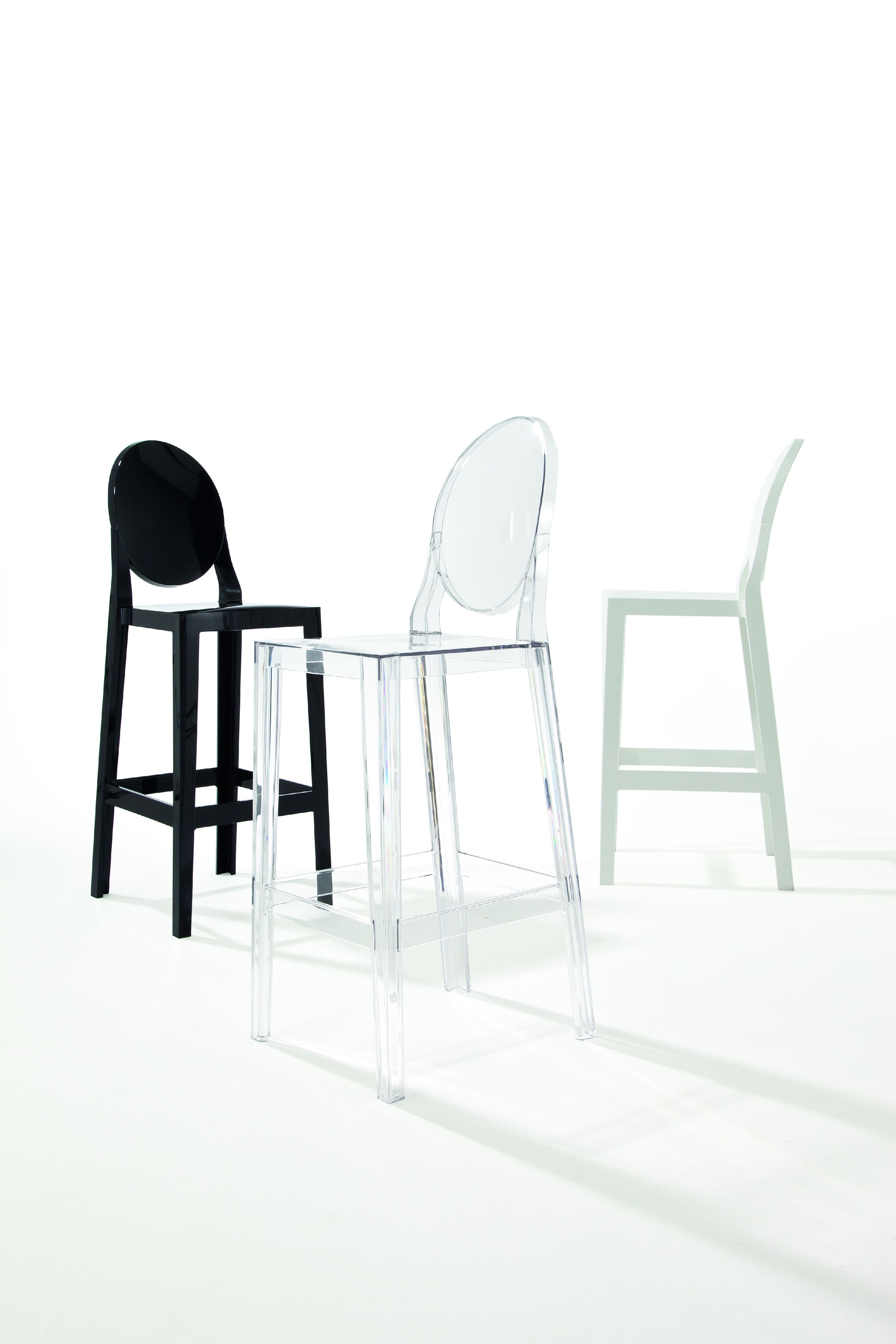 Kartell jeszcze jeden proszę stołek 75 cm, czarny