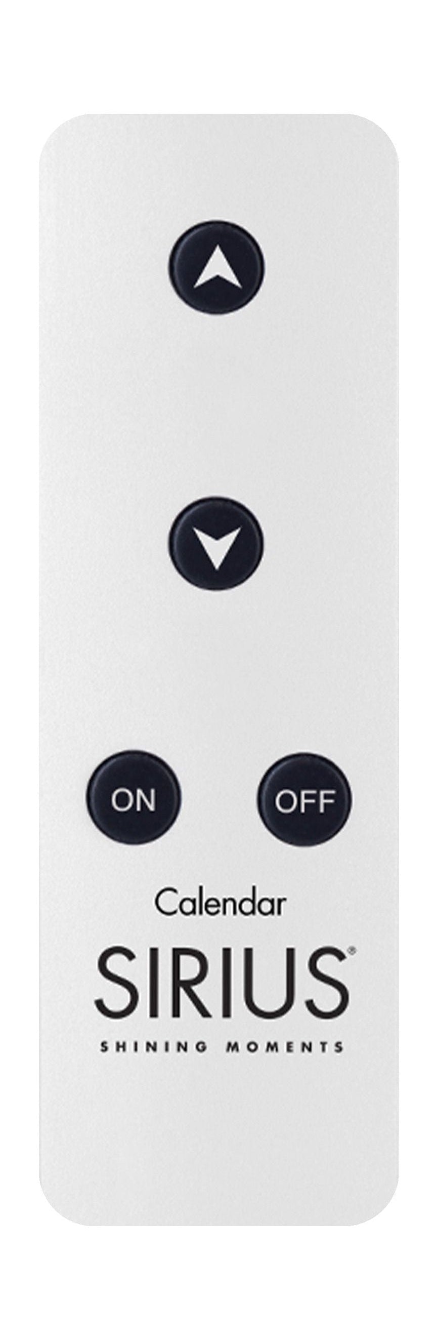 Sirius Remote Control Calendar Candles Incl. Cr2032