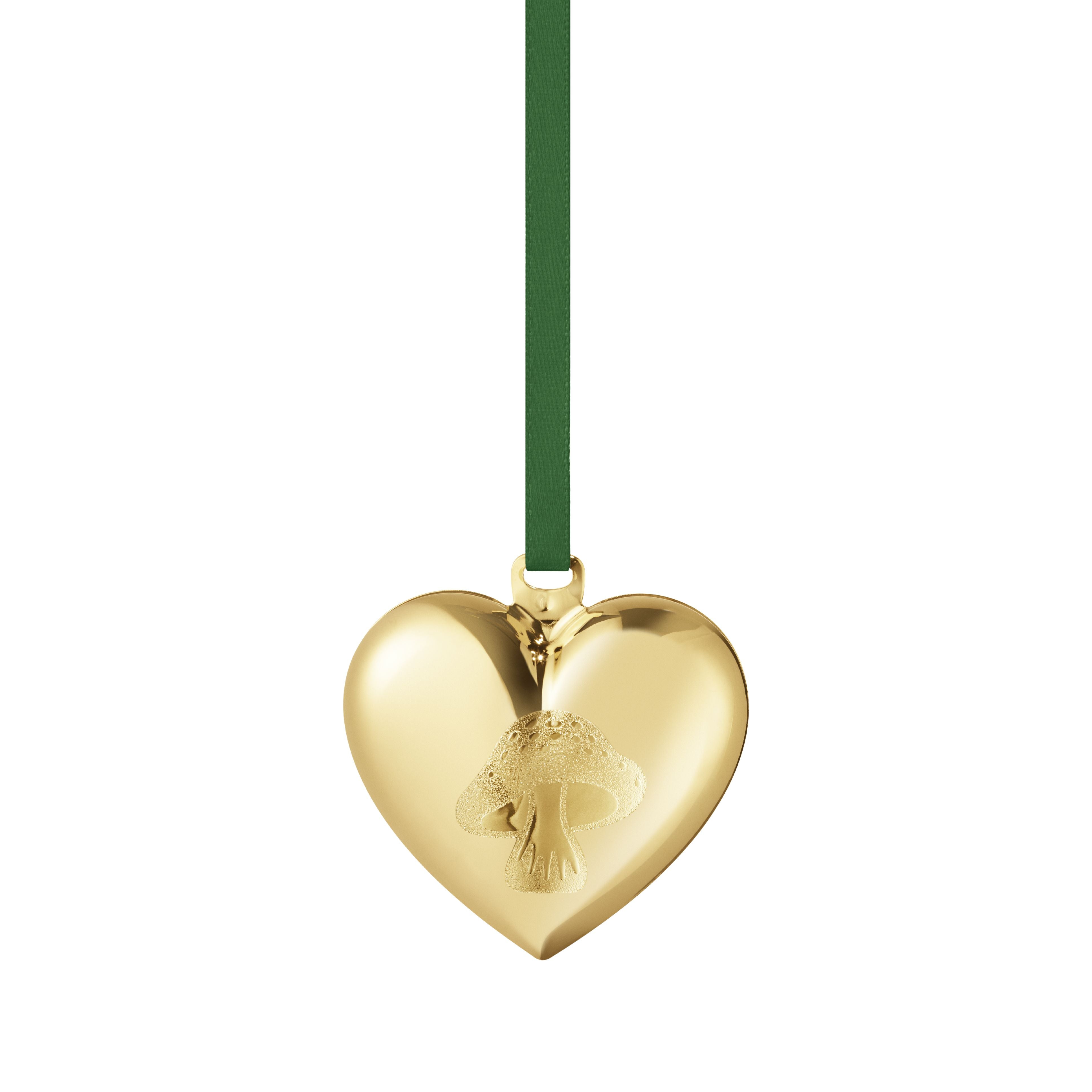 Georg Jensen 2023 świąteczne ornament serce, złota