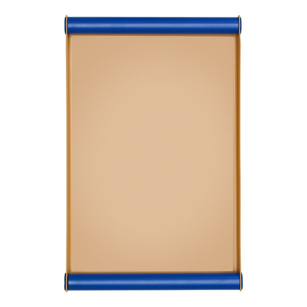 Listy projektowe Ray Tray Large, Beige/Cobalt Blue