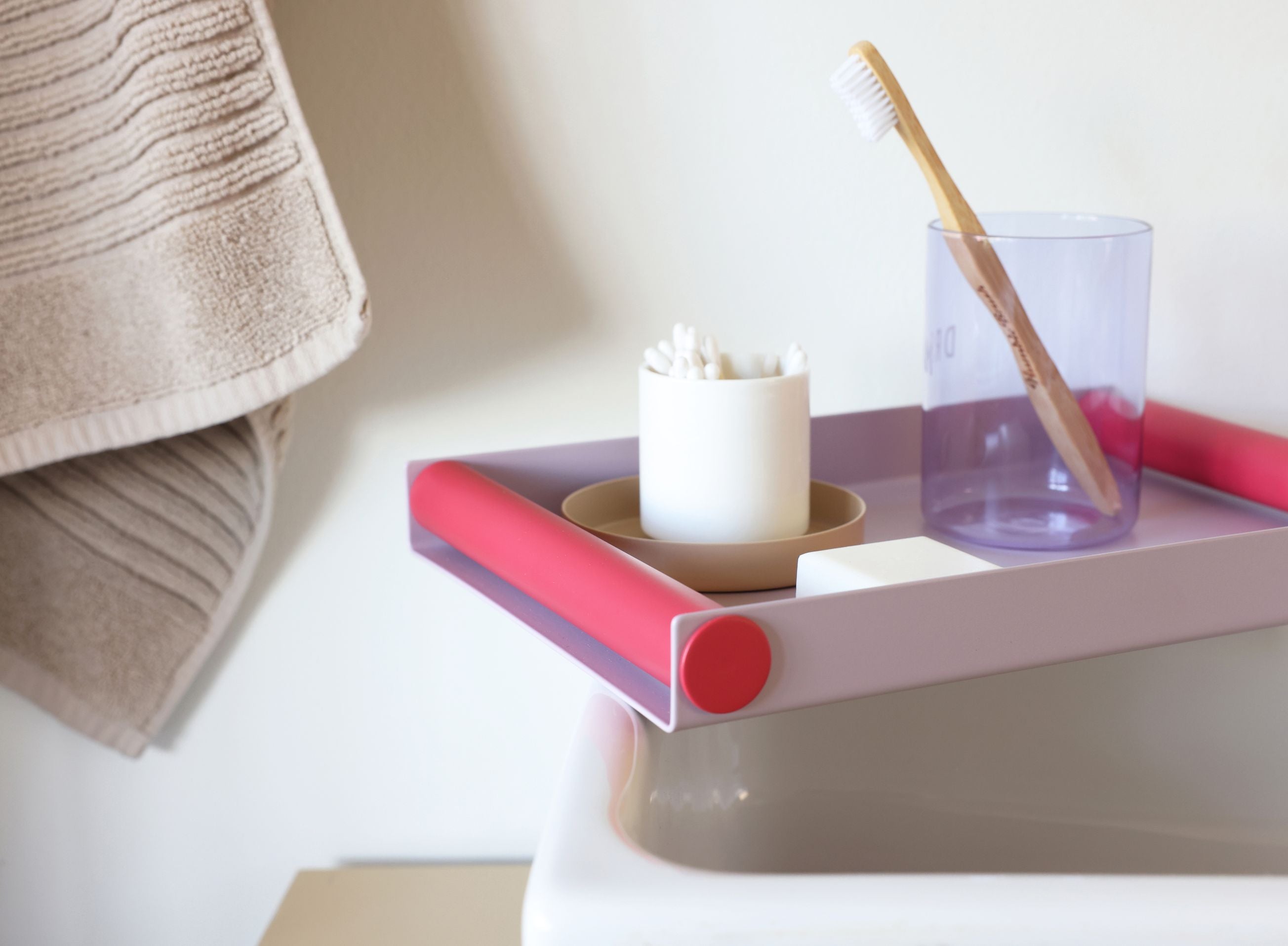 Listy projektowe Ray Tray Medium, Lavender/Faded Rose