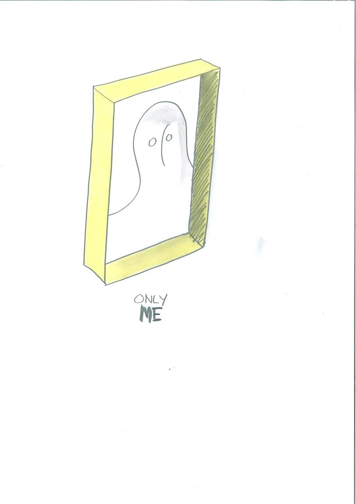 Kartell Only Me Mirror 50x50 cm, czarny