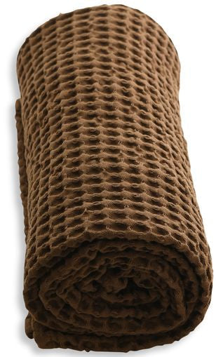 Firma Organiczna Big Waffle Towel And Blanket, Teak