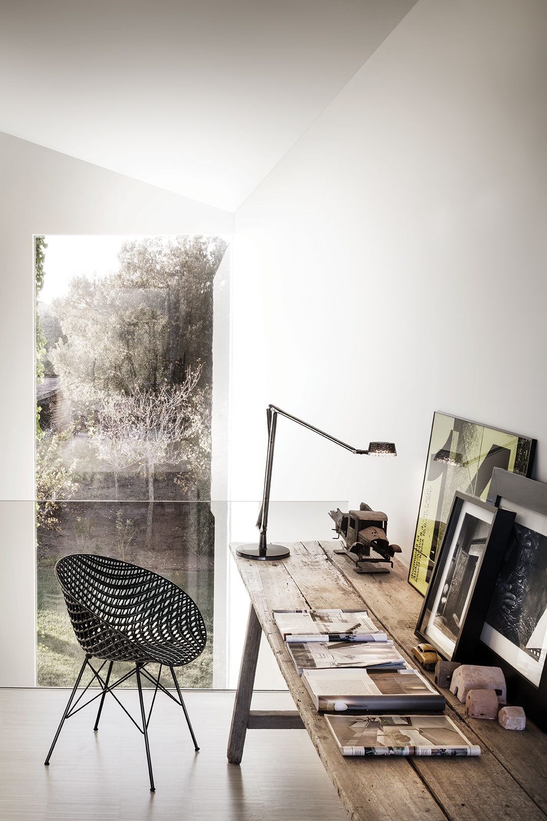 Kartell Smatrik Chair, Transparent/Chrome