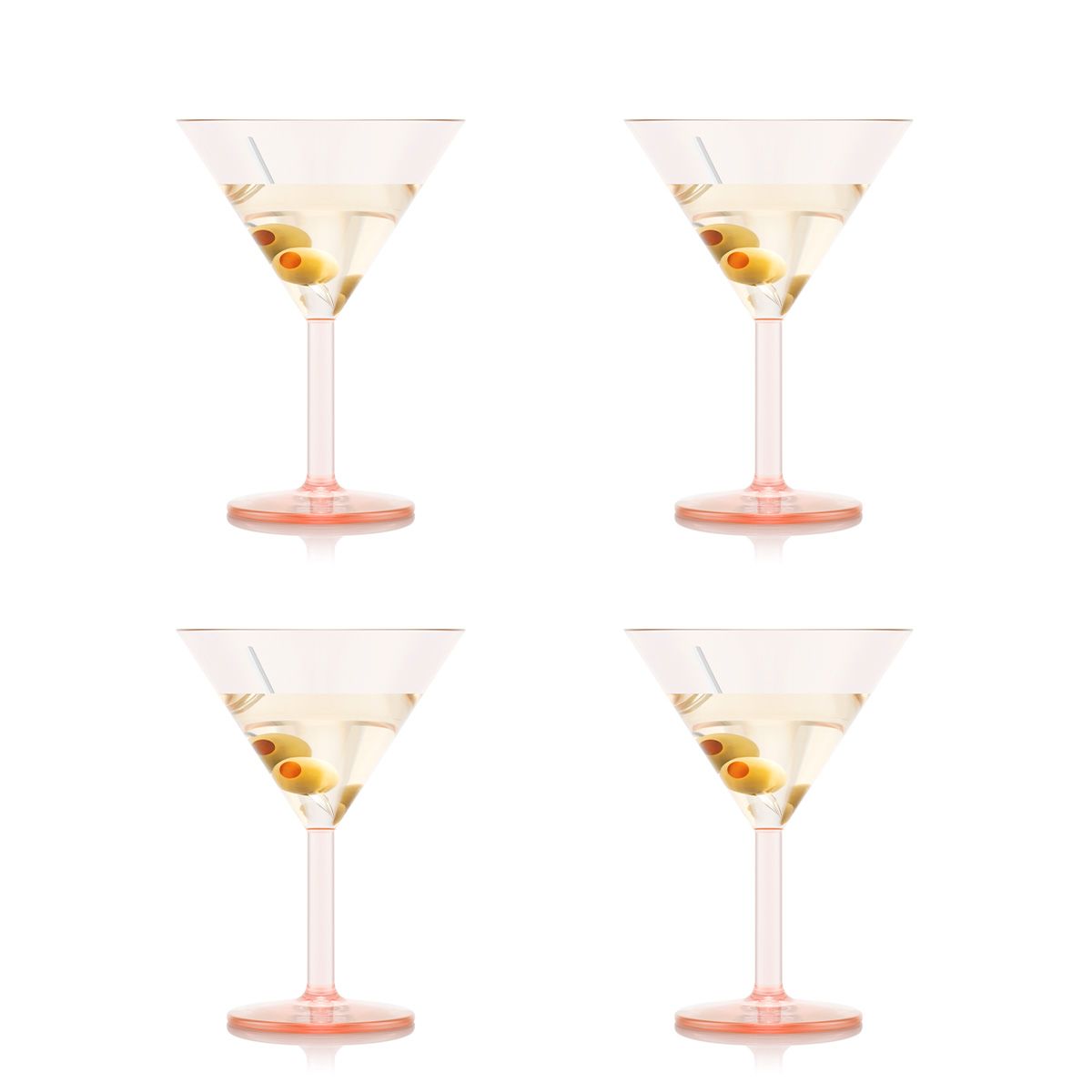 Bodum Oktett Martini Okulary 4 Pcs. 0.18 L, Strawberry