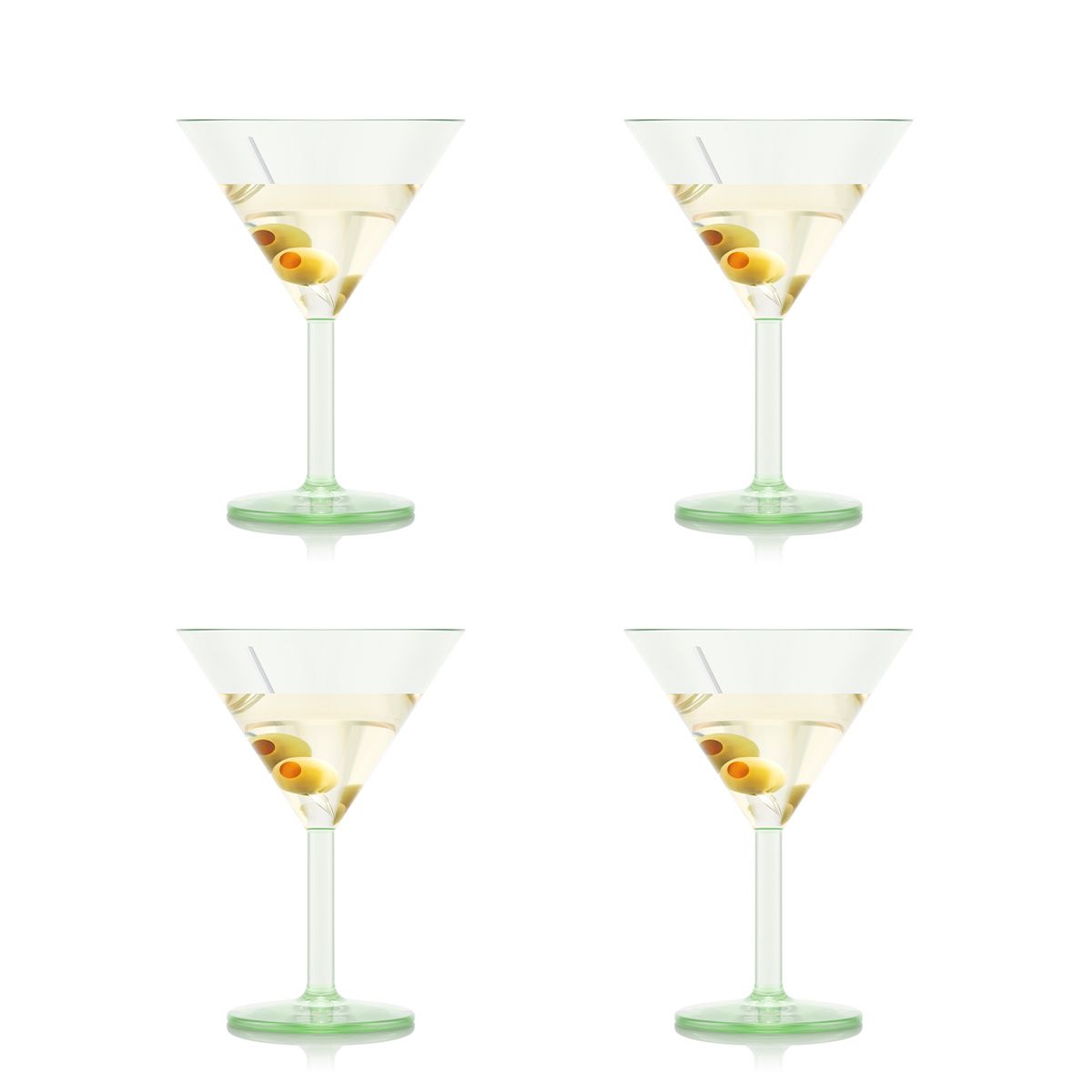 Bodum Oktett Martini Okulary 4 Pcs. 0.18 L, Pistachio