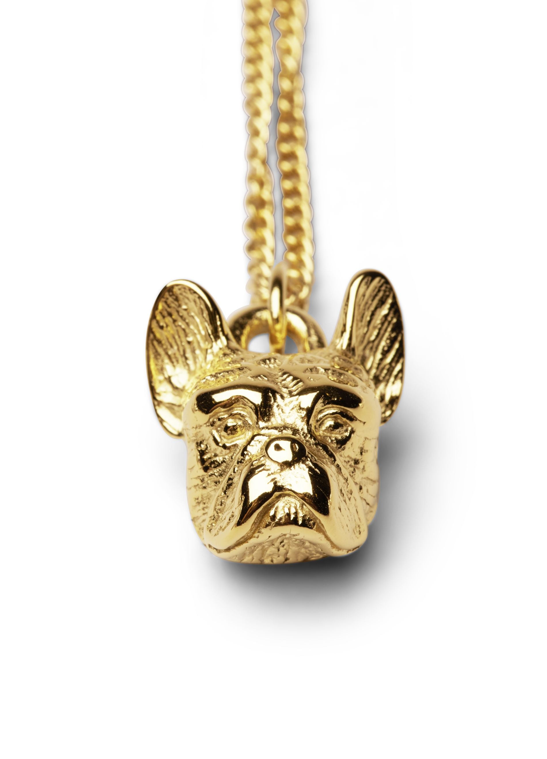Skultuna French Bulldog Necklace, Gold Plated