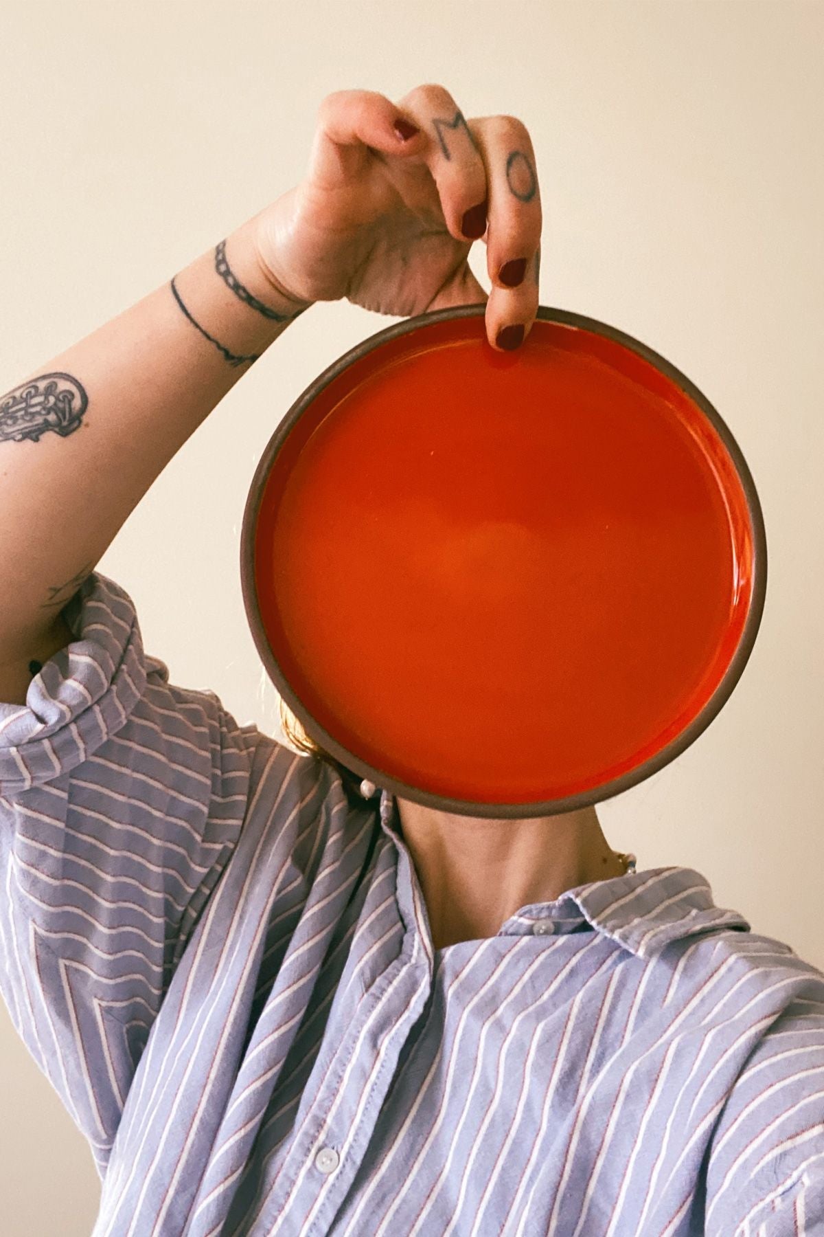 Studio About Clayware Set Of 2 Plates Medium, Terracotta/Red