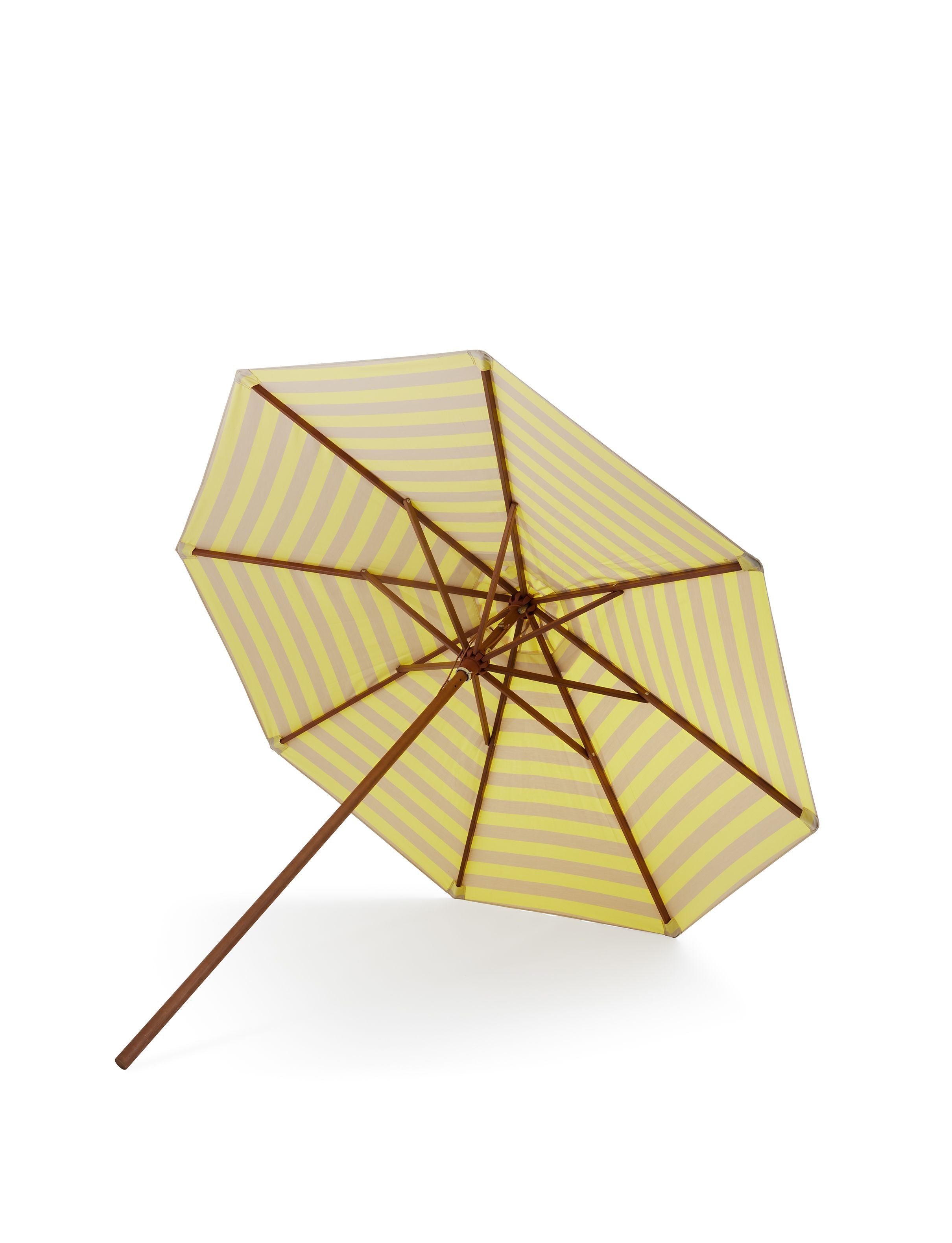 Skagerak Messina parasol Ø300 cm, pasek cytryny/piasku