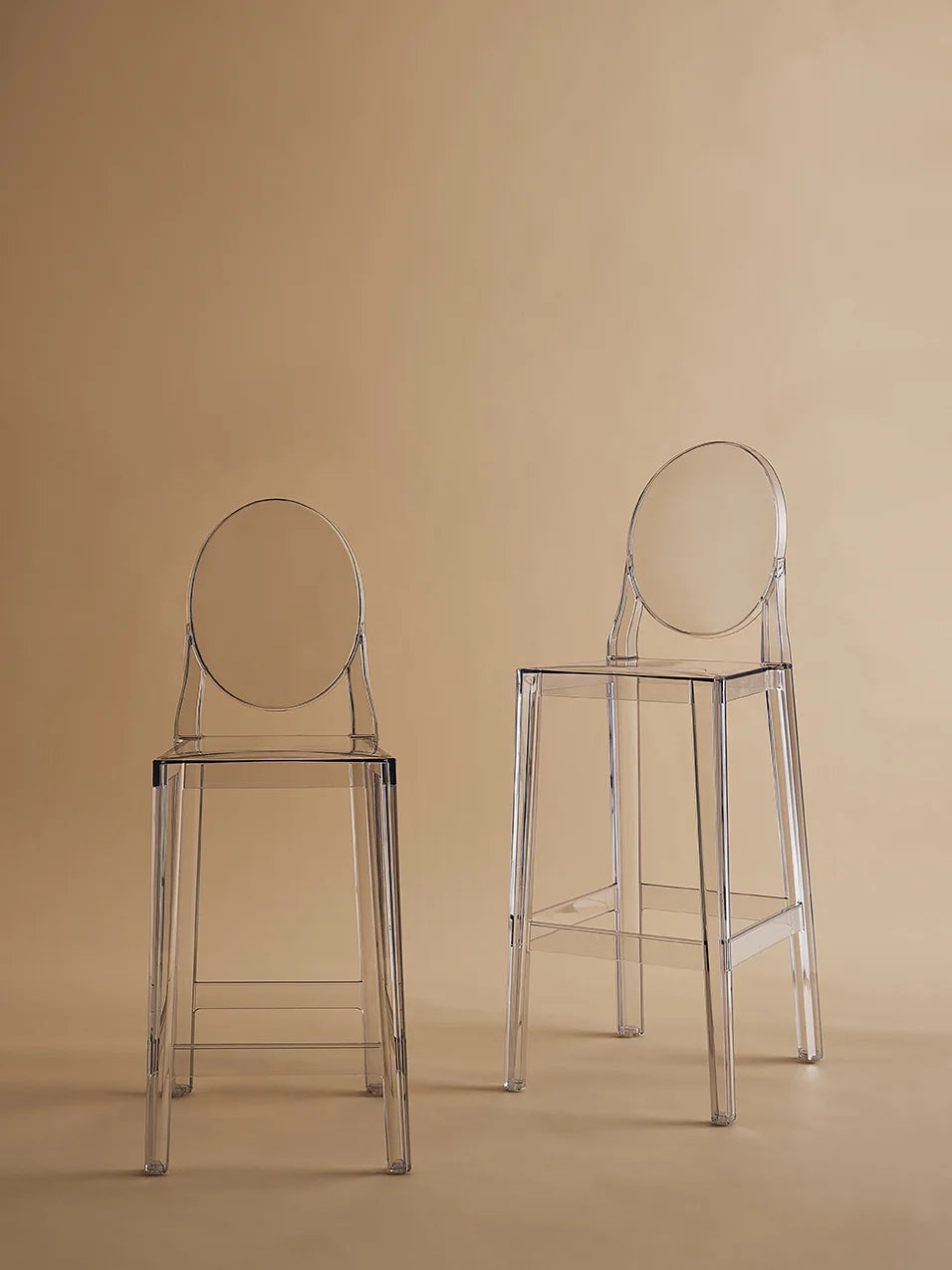 Kartell jeszcze jeden stołek 65 cm, kryształ