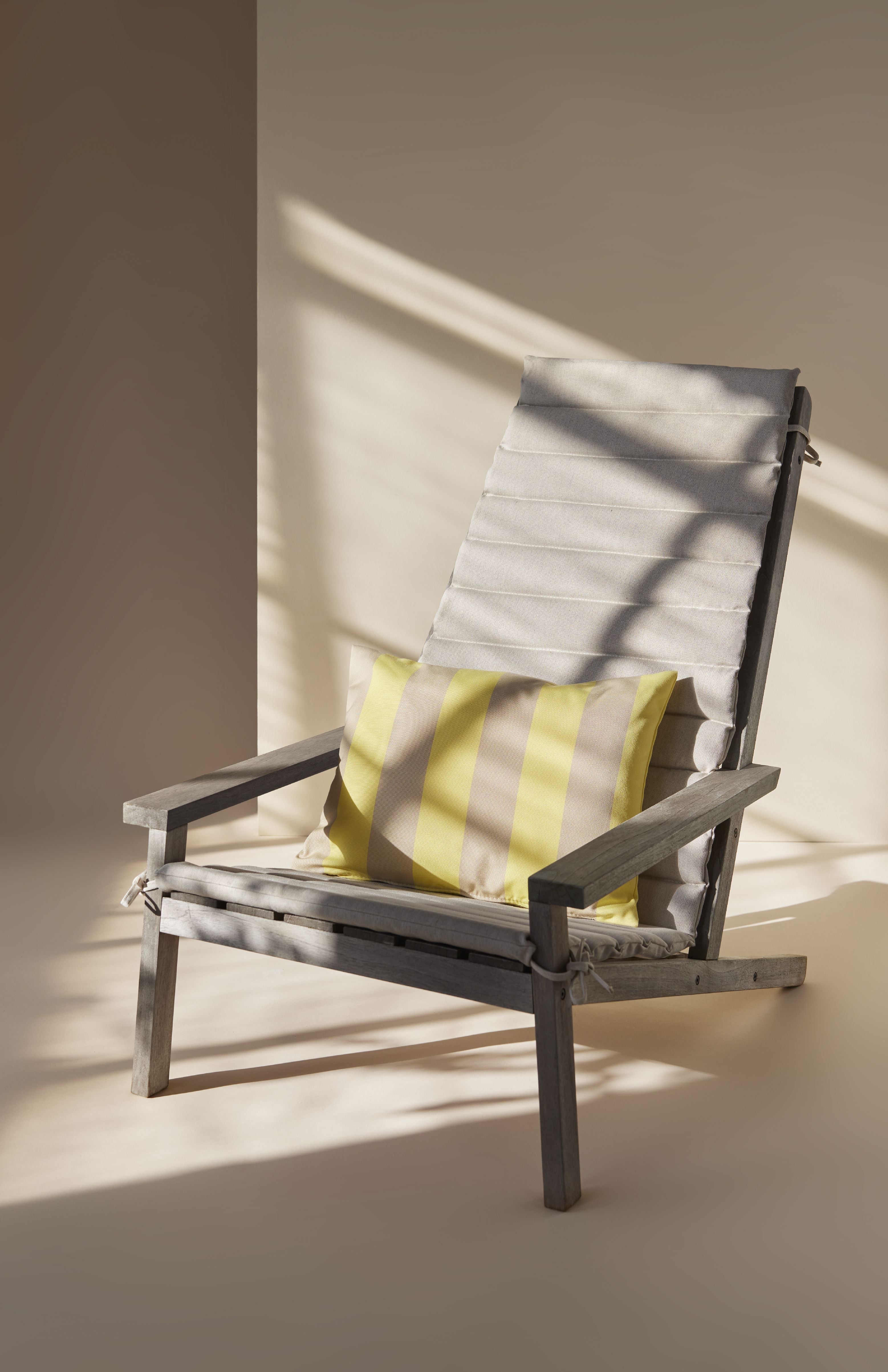 Skagerak Barriere Pillow 60x50 Cm, Lemon/Sand Stripe