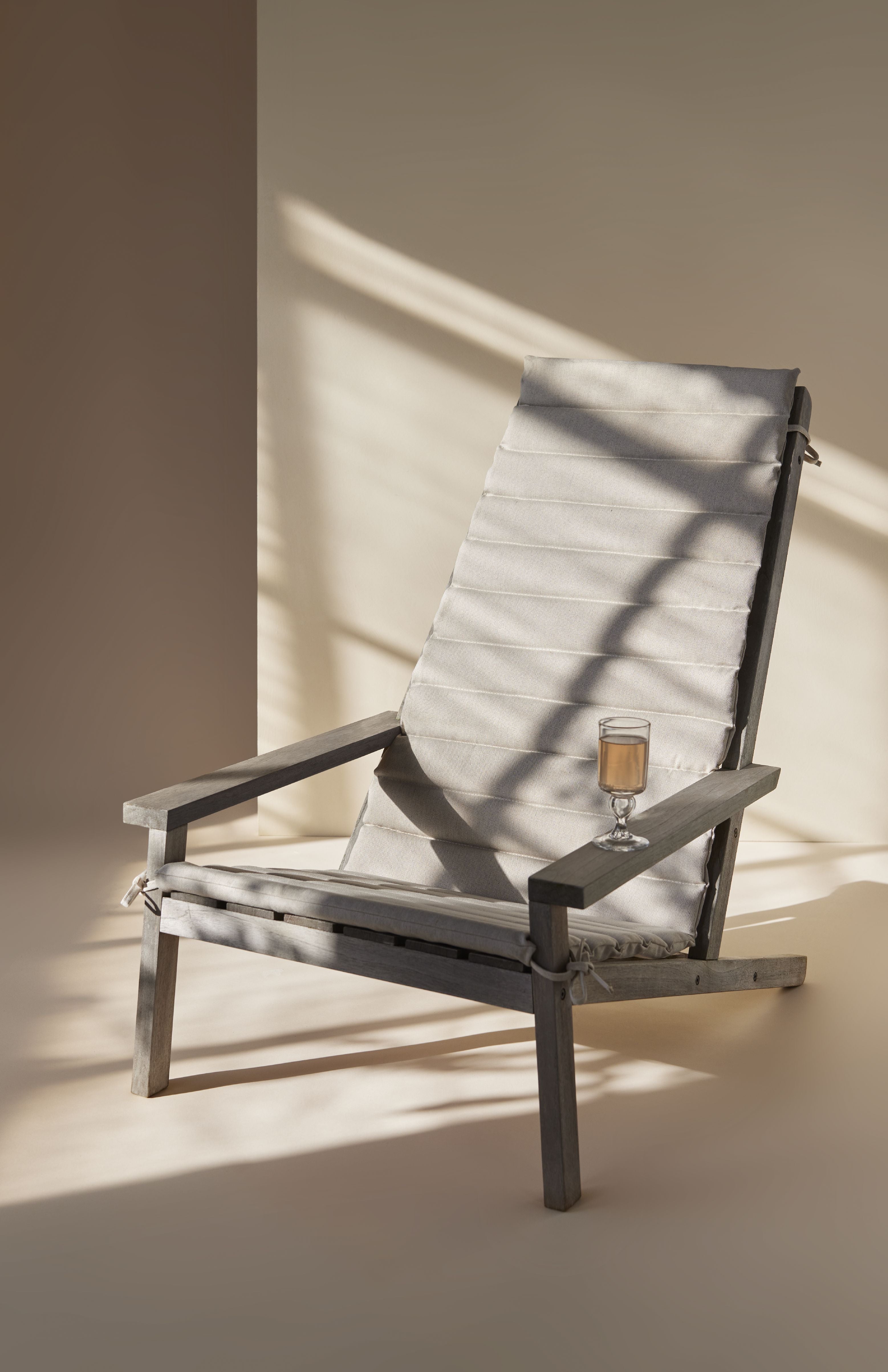 Skagerak Between Lines Deck Chair Cushion, Papyrus