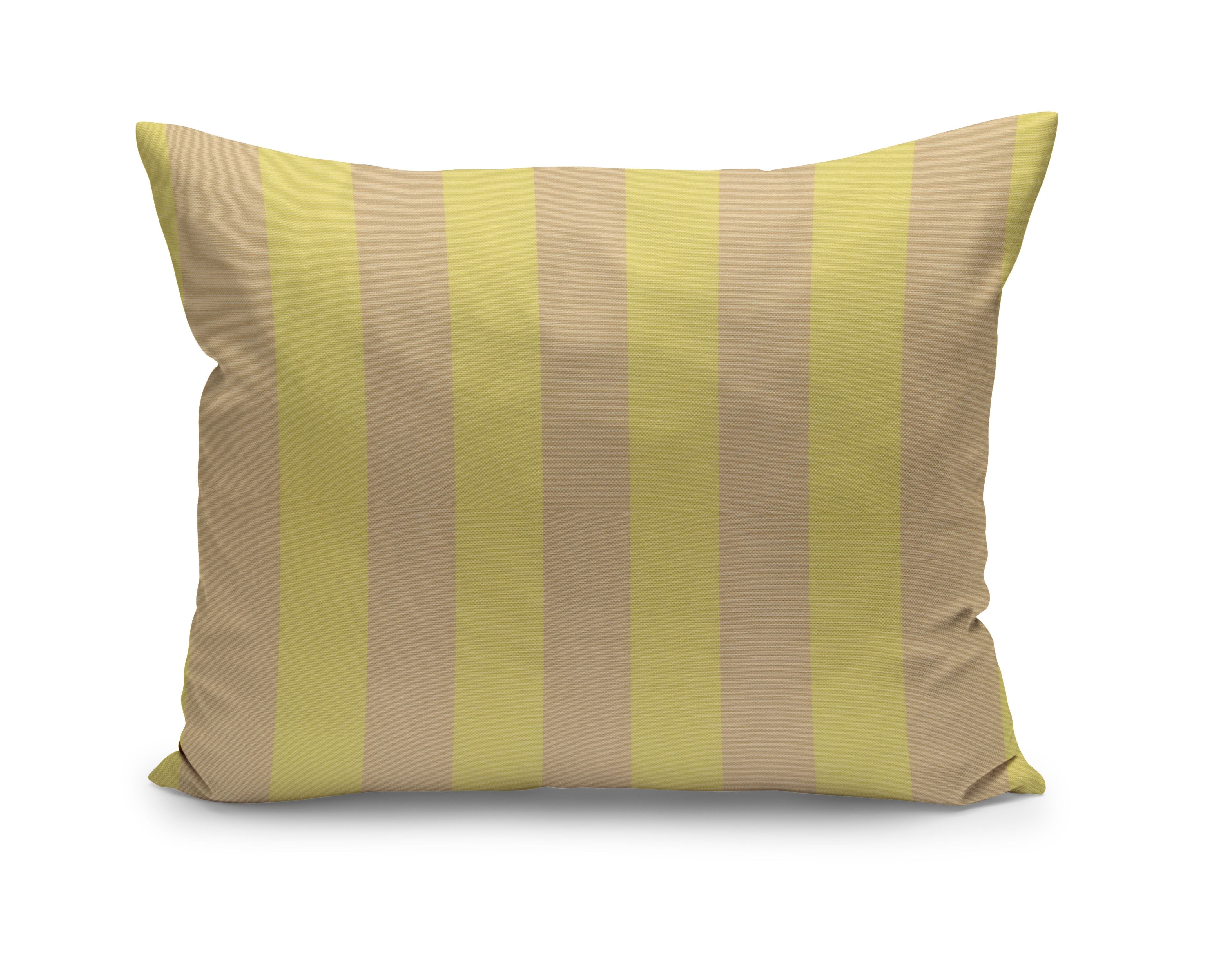 Skagerak Barriere Pillow 60x50 Cm, Lemon/Sand Stripe