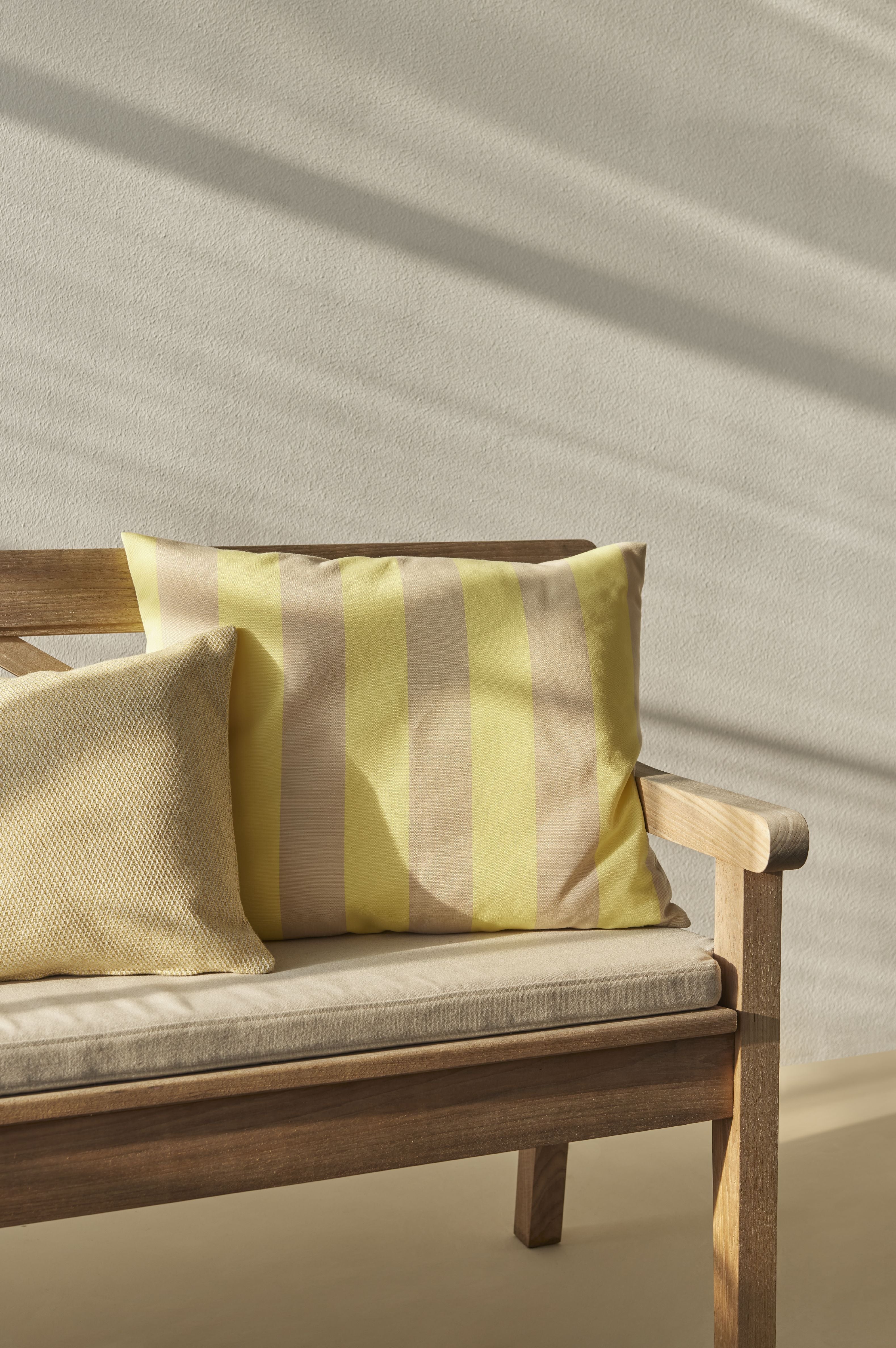 Skagerak Barriere Pillow 60x50 Cm, Lemon/Sand Stripe