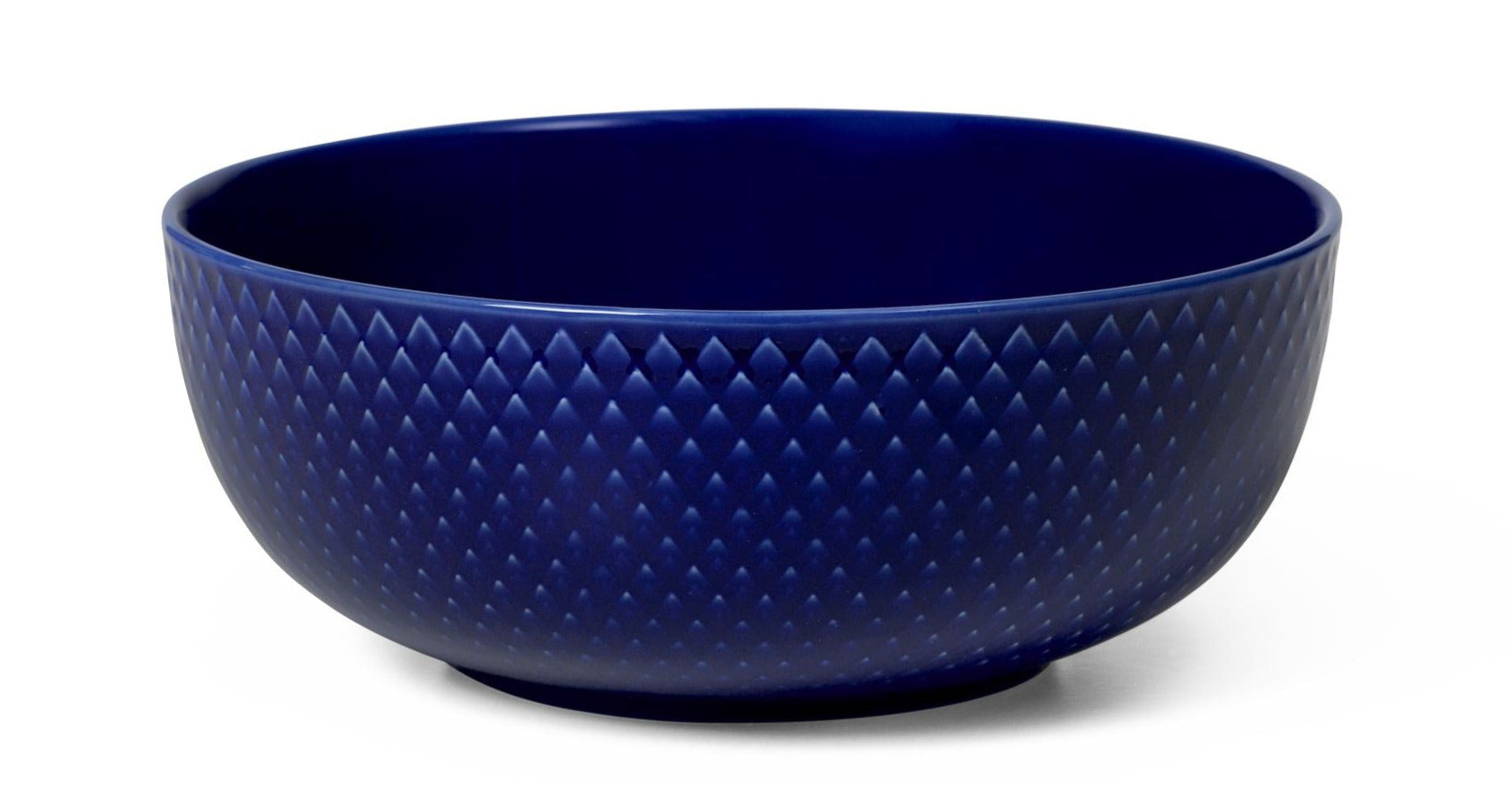 Lyngby Porcelæn Rhombe Color Bowl Ø15.5 cm, ciemnoniebieski