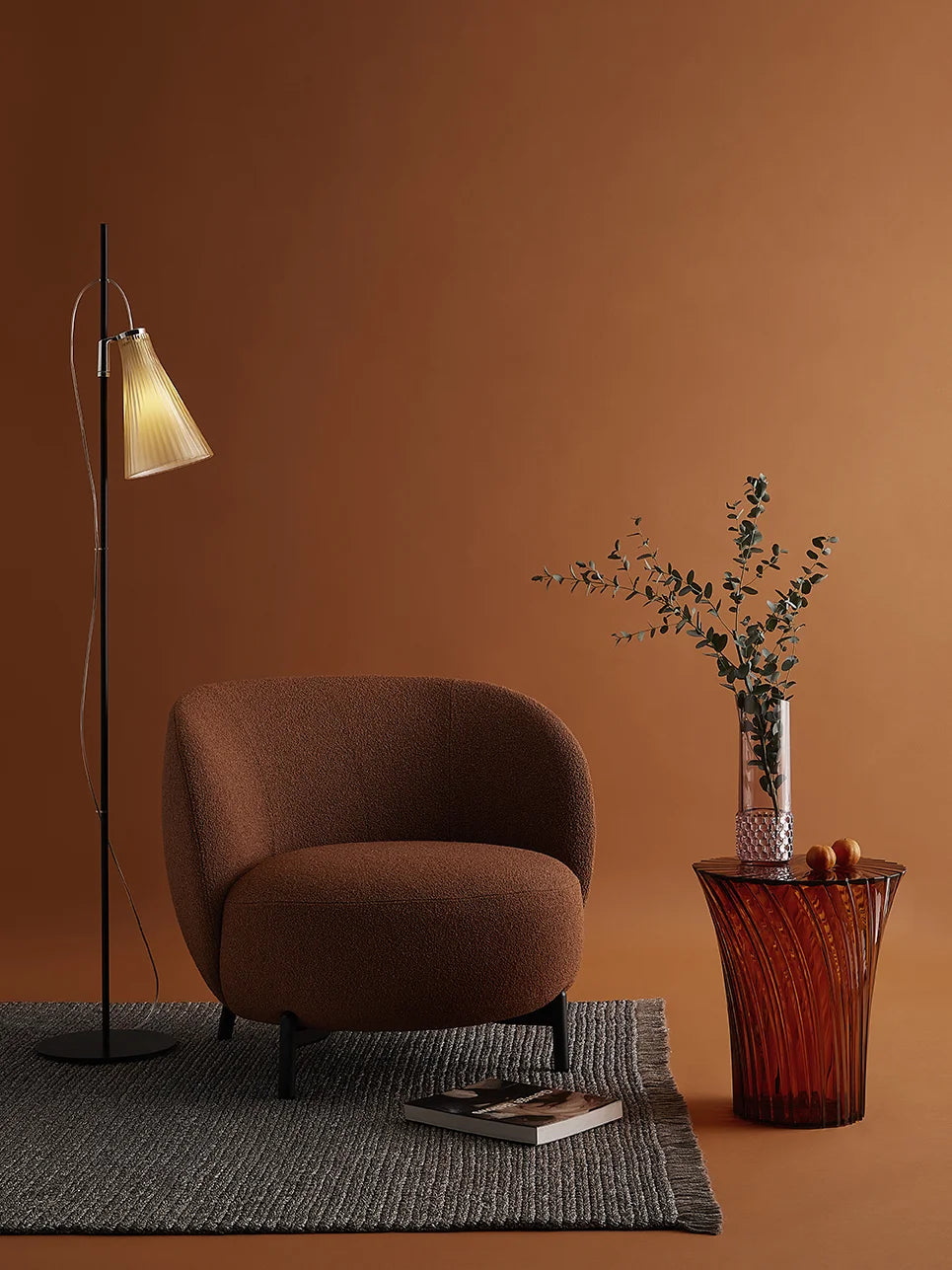 Kartell Lunam Fotel Orsetto, Brown