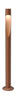 Louis Poulsen Flindt Garden Bollard Led 3000 K 6.5 W Base With Adaptor Long, Corten