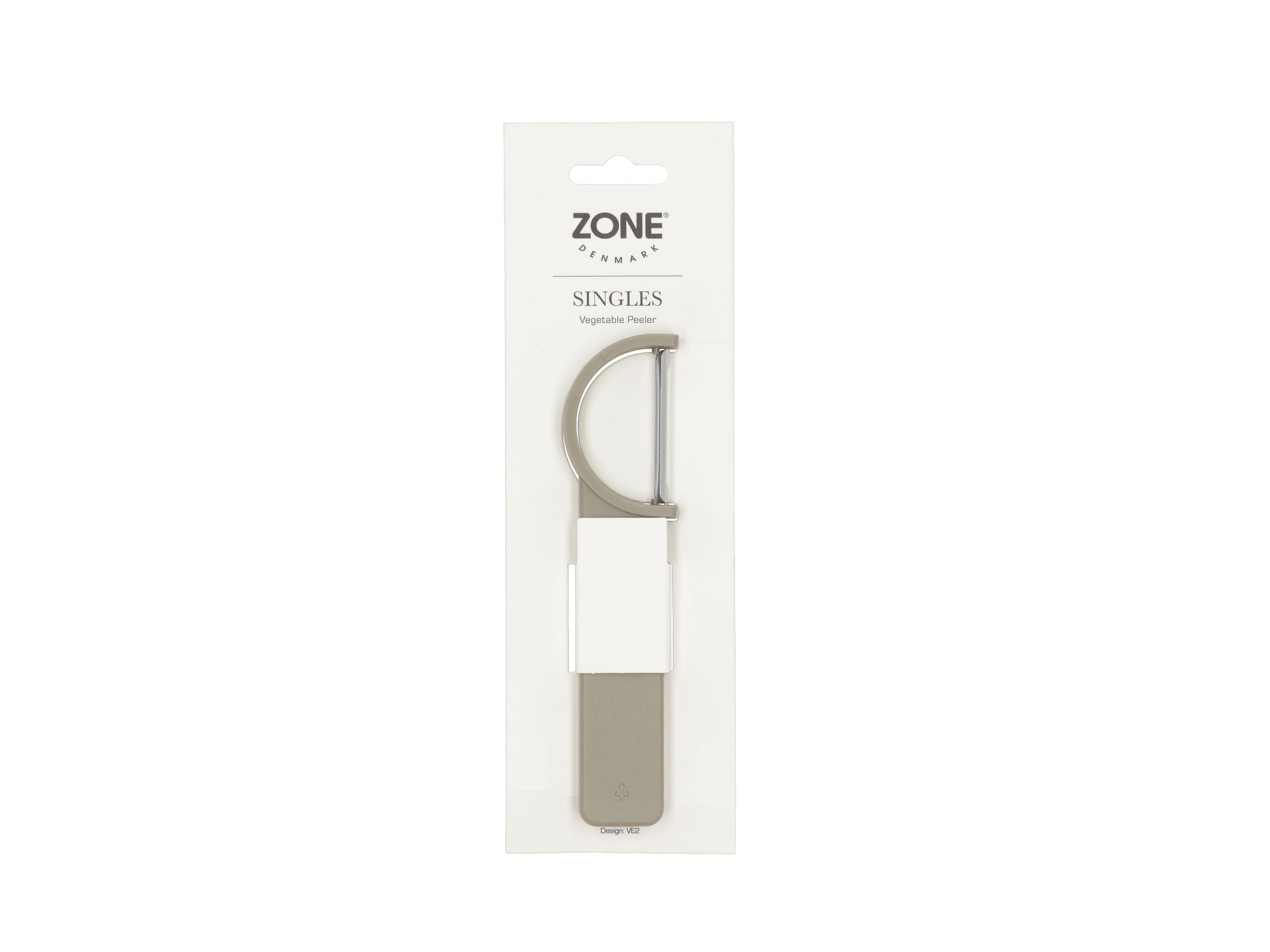 Zone Denmark Singles Vegetable Peeler 16x3,2 Cm, Soft Taupe