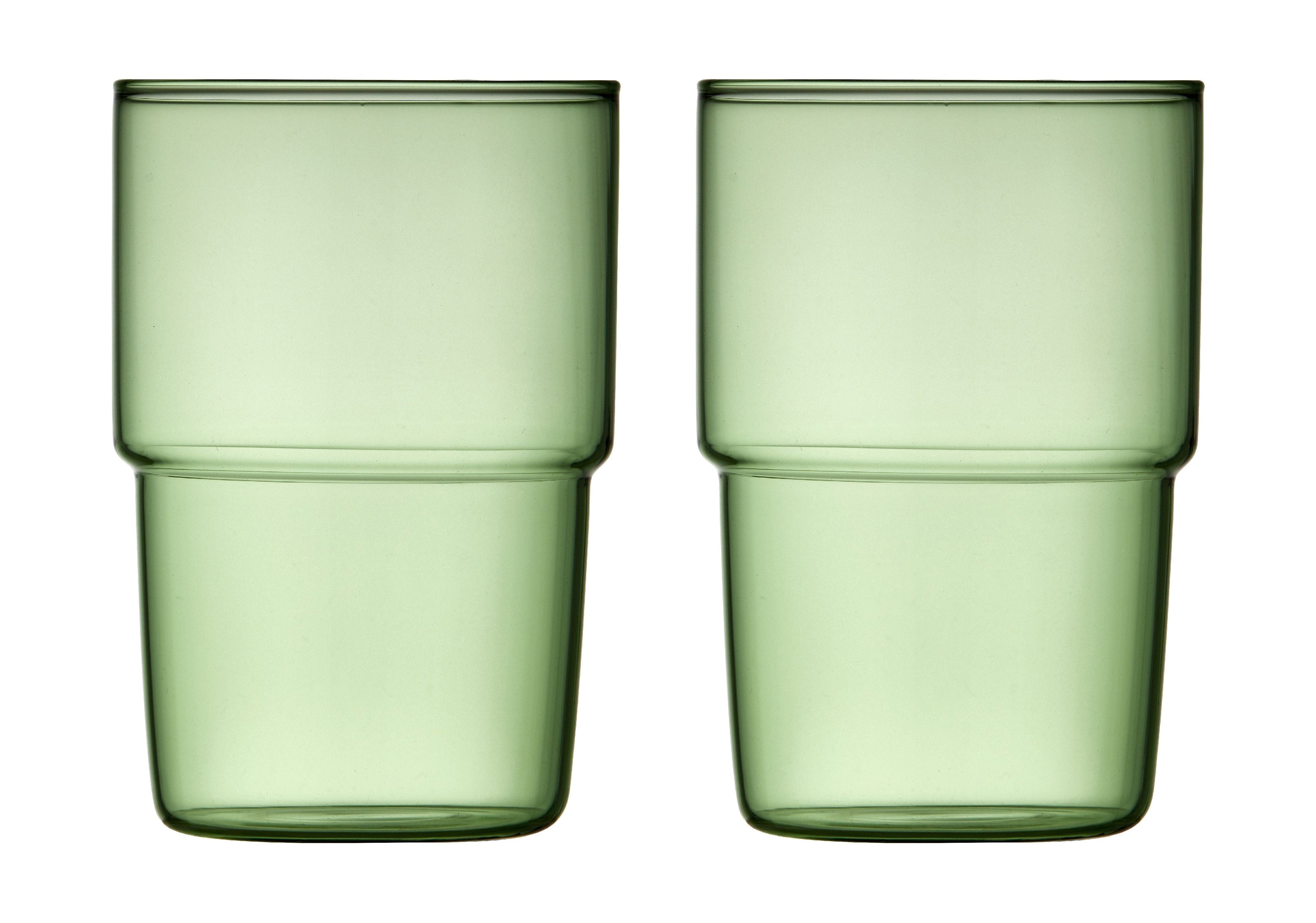 Lyngby Glas Torino Picie Glass 40 Cl 2 szt., Zielony