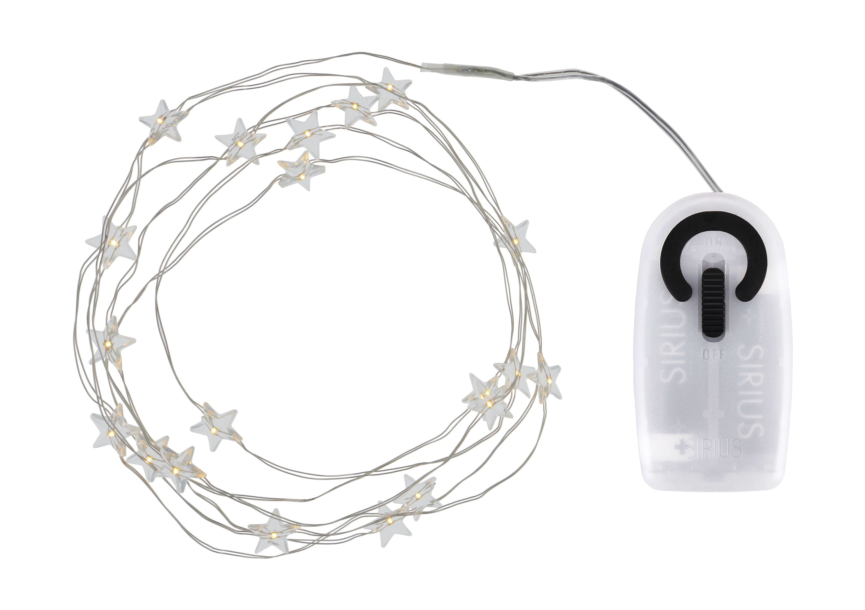 Sirius Trille Star LED łańcuch LED 20 LE, przezroczysty/srebrny