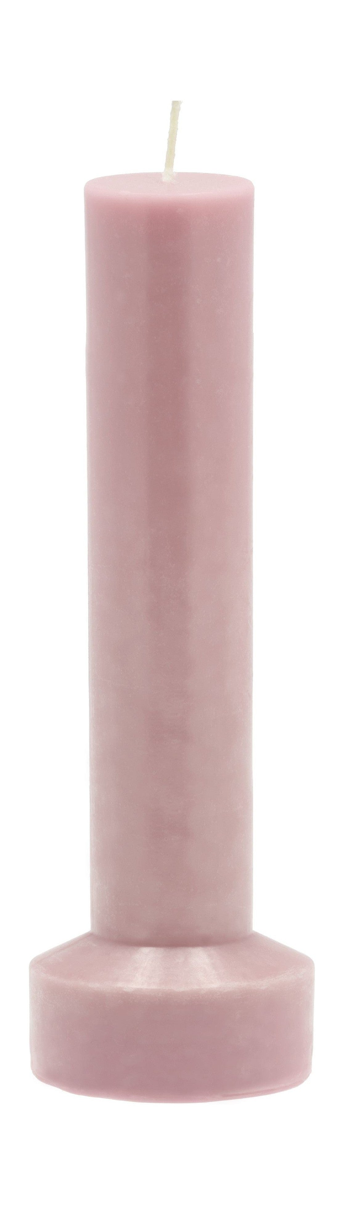 Świeca pieńkowa Villa Collection Styles ø 8 x 23 cm, różowa