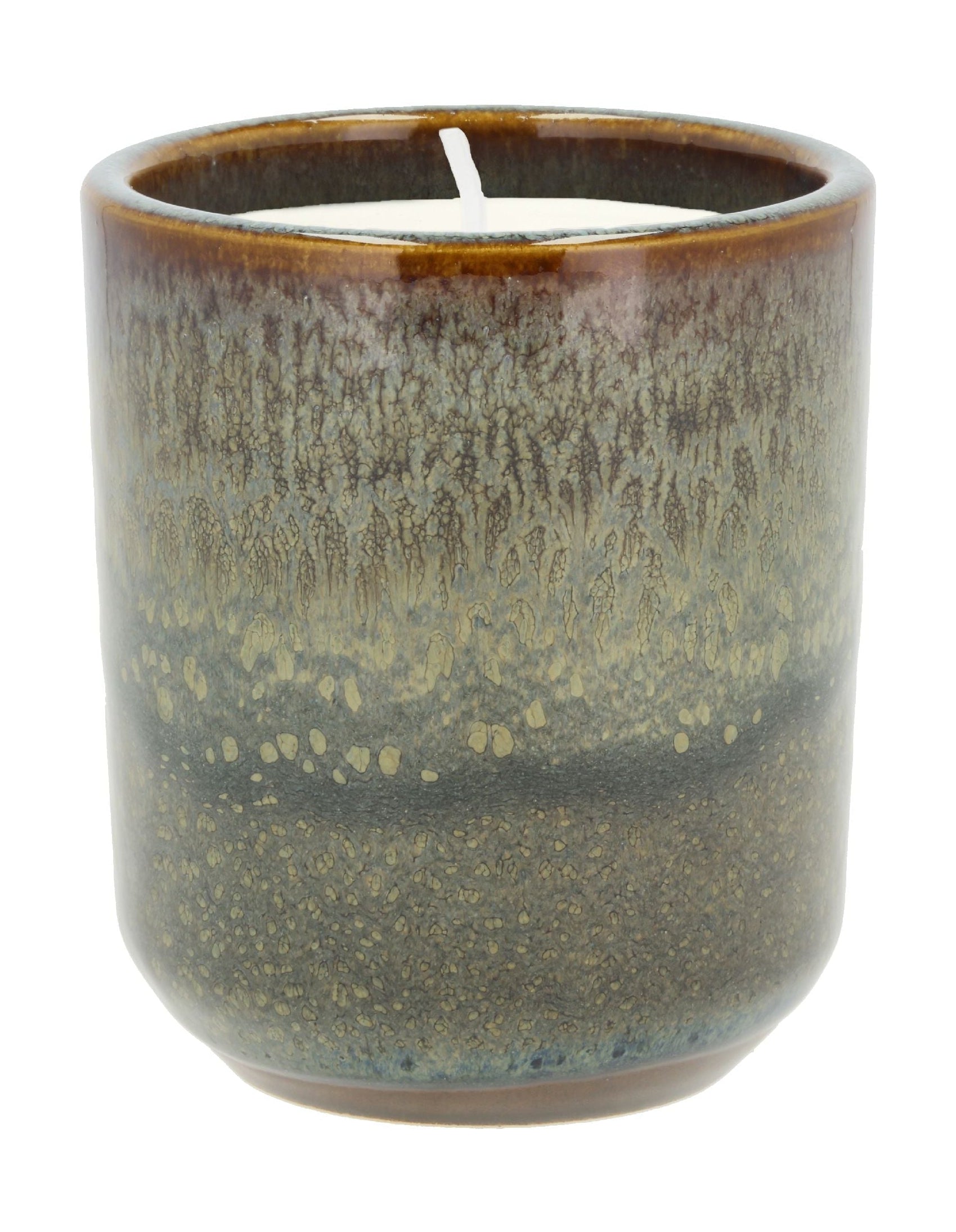 Villa Collection Iris Fragrance Candle ø 8 X 9.5 Cm, Brown/Green