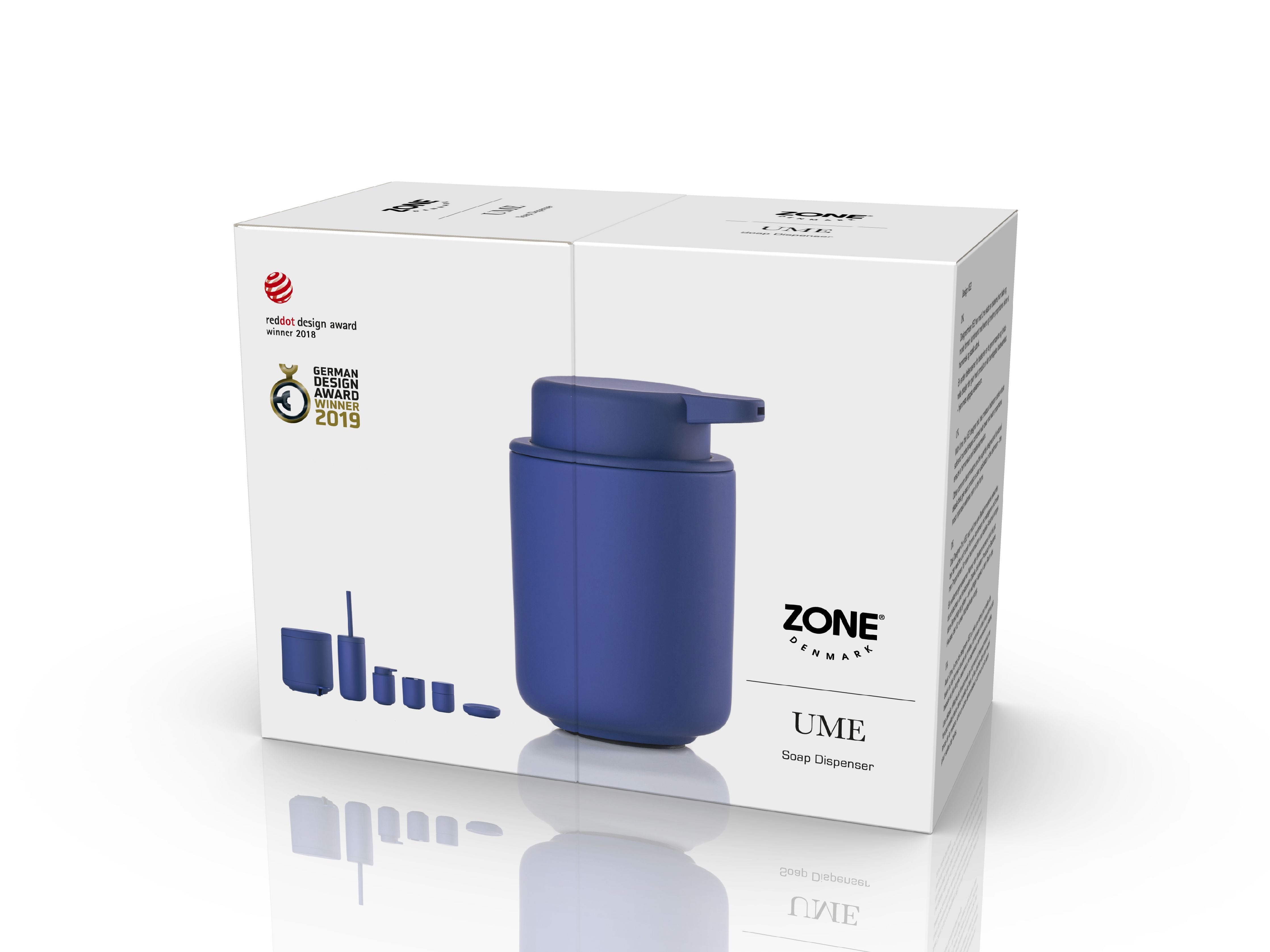 Zone Denmark Ume Soap Dispenser 0.25 Liter, Indigo Blue