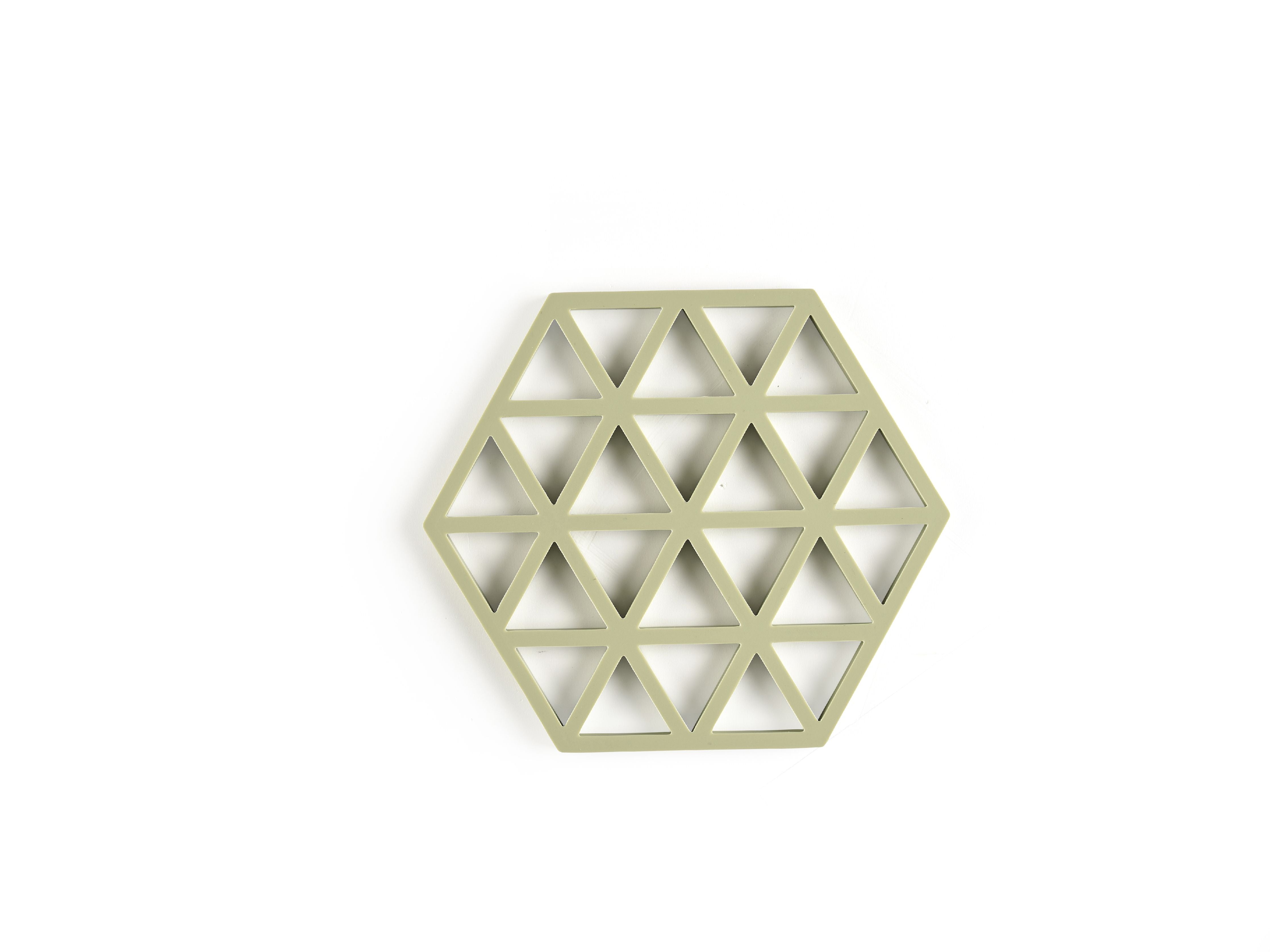 Strefa Triangle Danii Trivet 16 x 14 x 0,9 cm, Matcha Green