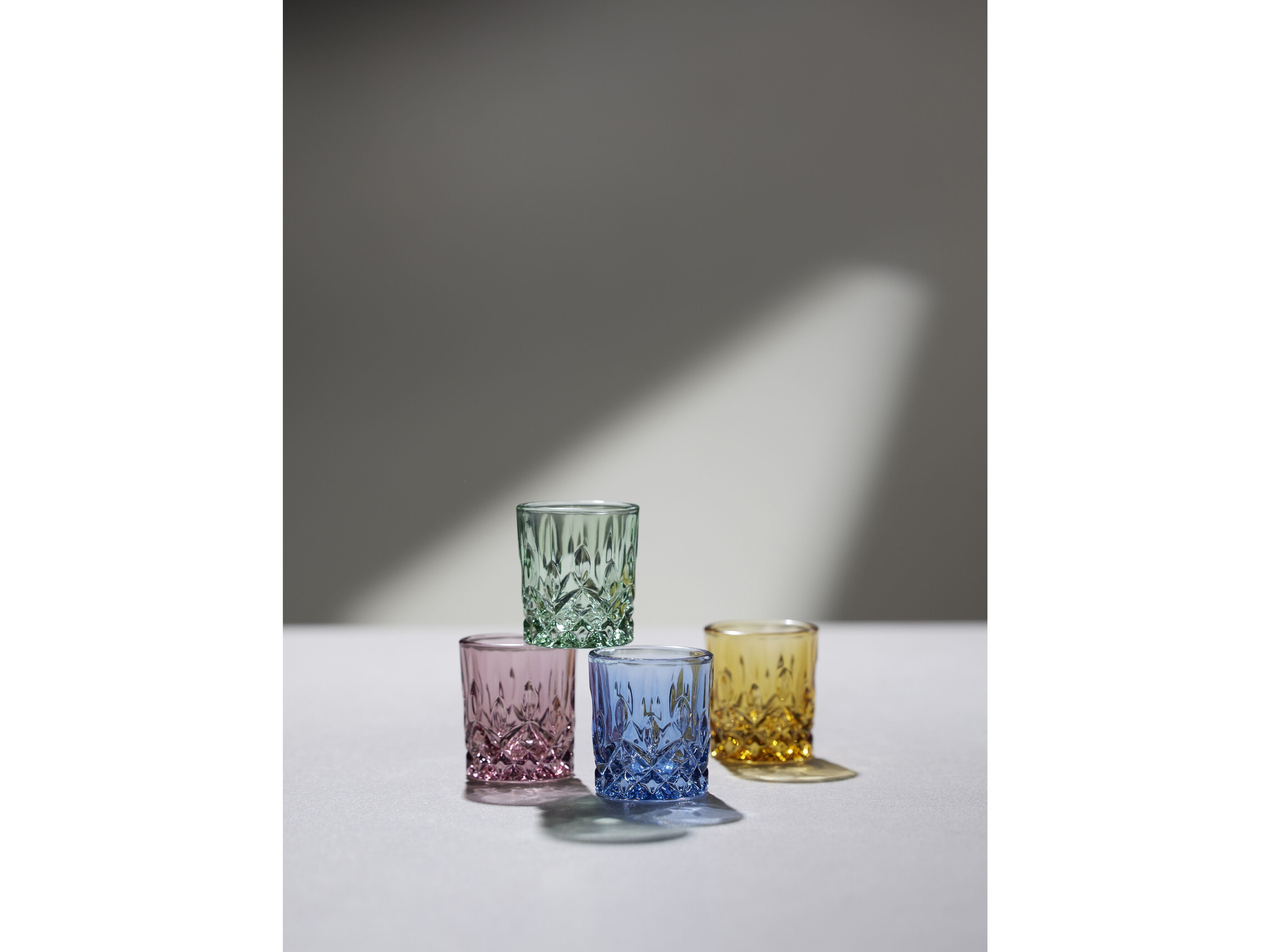 Lyngby Glas Sorrento Shot Glass 4 Cl 4 szt., Niebieski