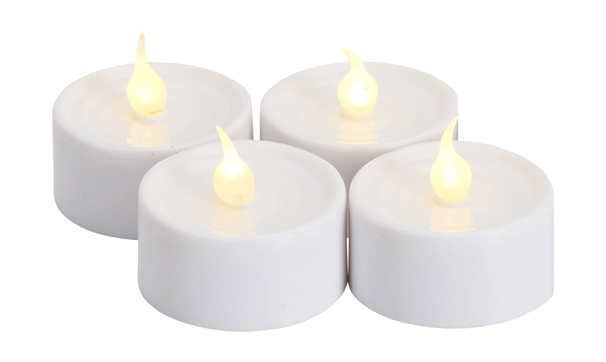 Sirius Lone Battery Tealights 4 Pcs ø3,5 Cm, White