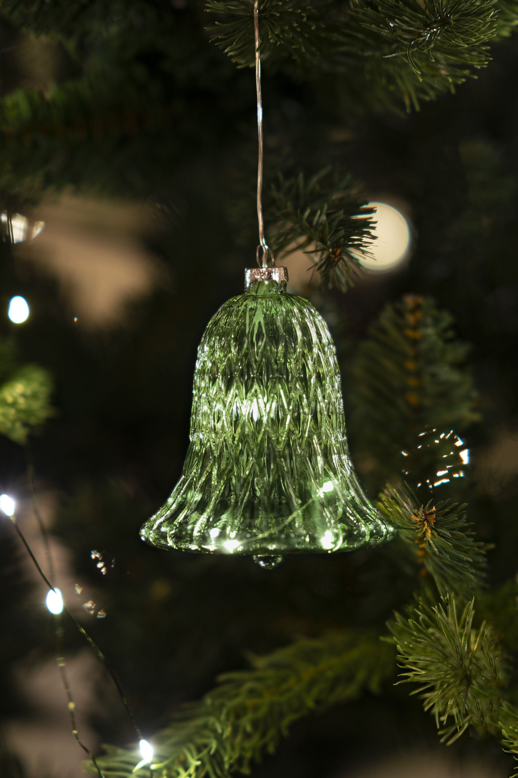 Sirius Luna Christmas Bell, H10 cm, zielony