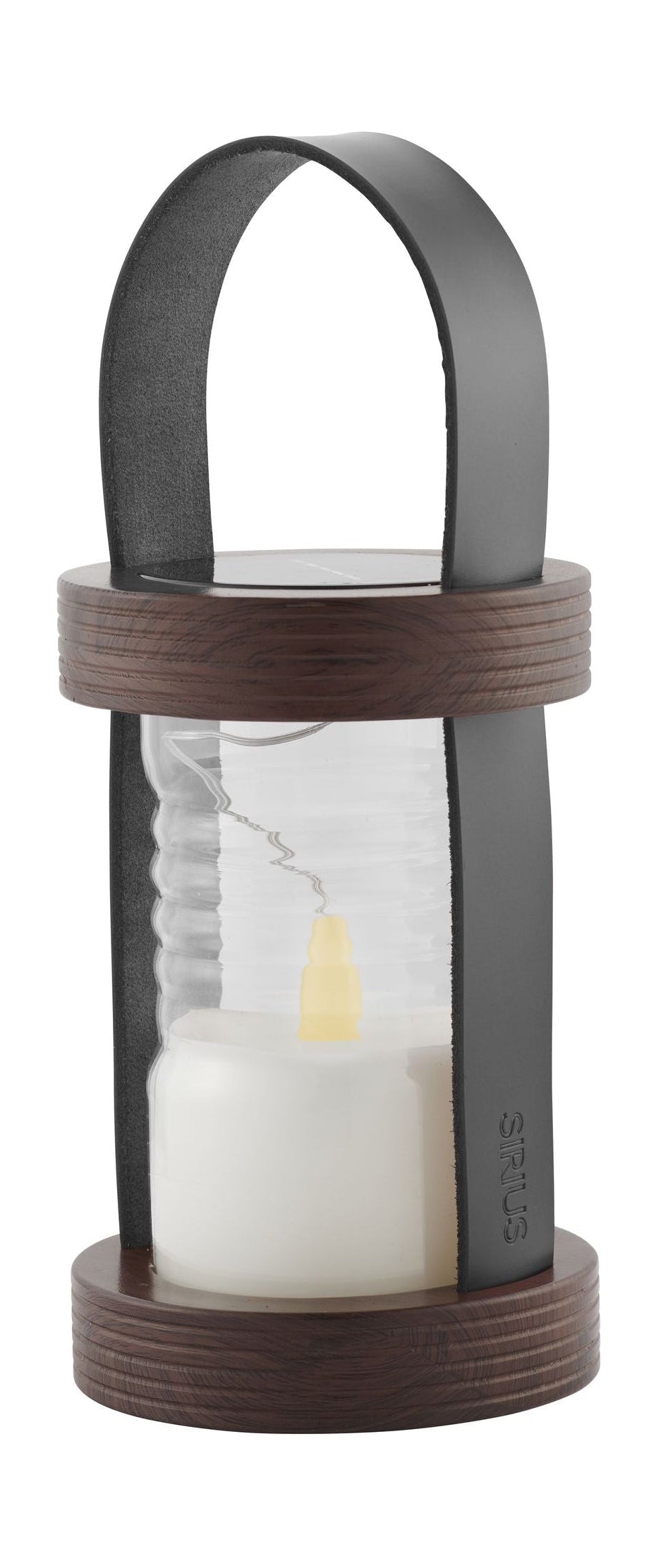 Syrius Aston Solar Lantern Øx H 12x26,5 cm, czarny/brązowy
