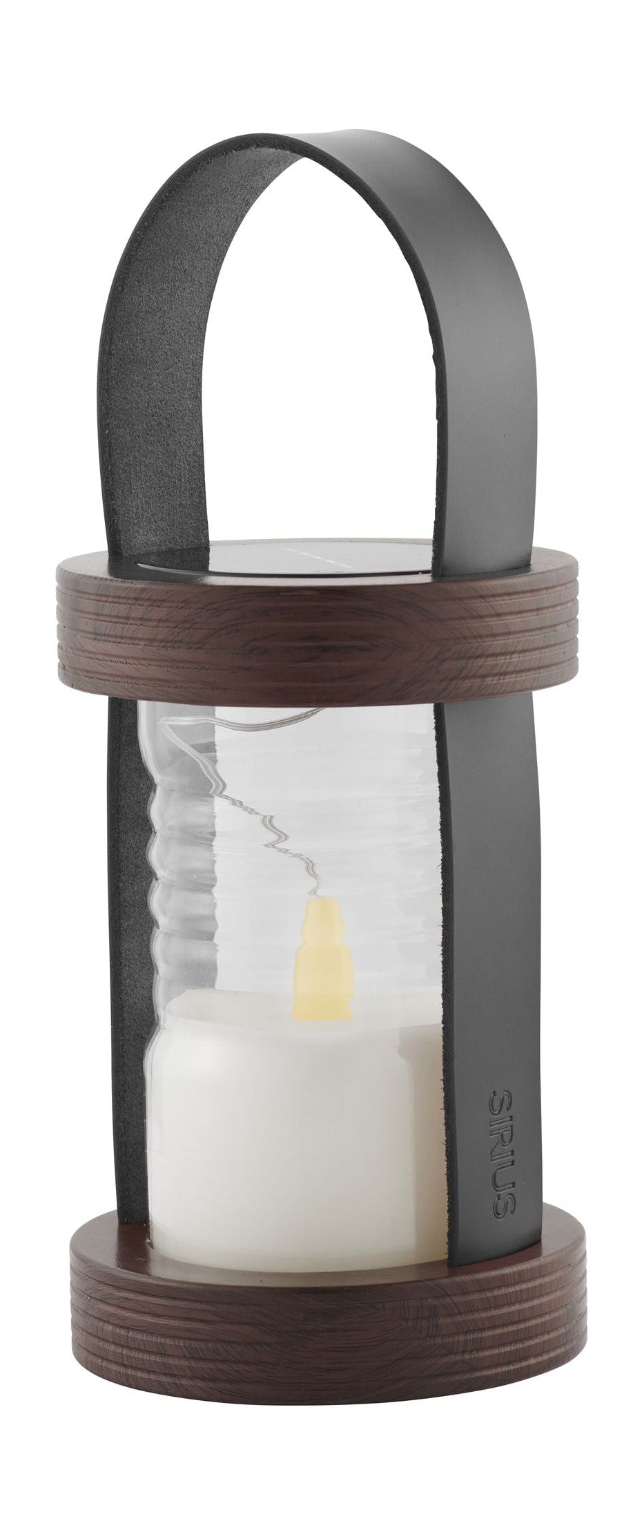 Sirius Aston Solar Lantern øx H 12x26,5 Cm, Black/Brown