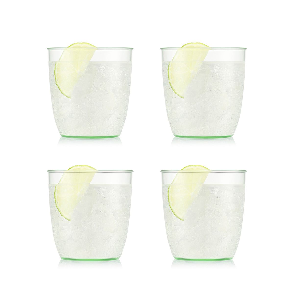 Bodum Kvadrant Drink Glass 200 Ml 4 Pcs., Pistachio