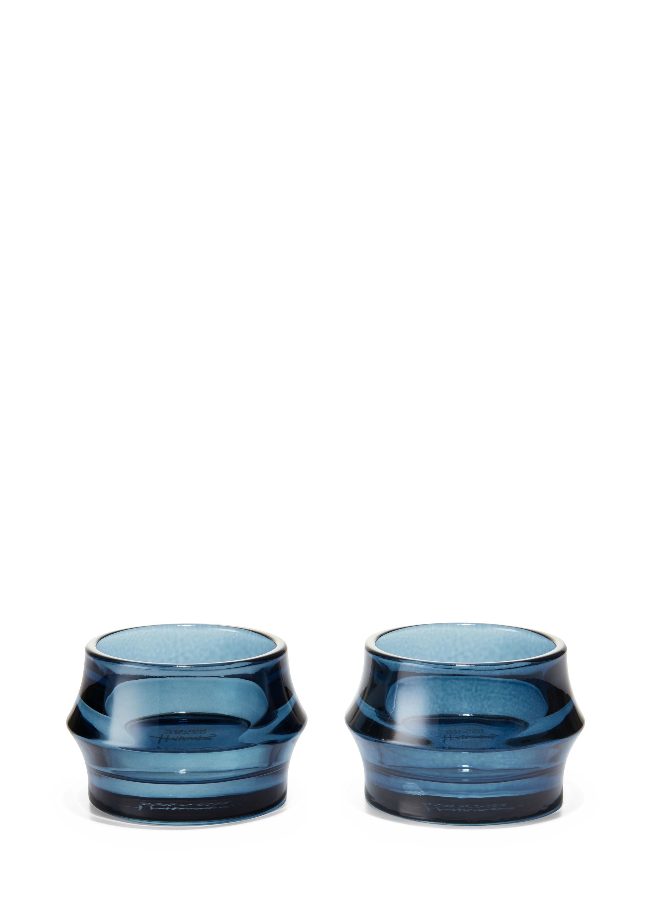 Holmegaard Arc Tealight Holder ø7,2 Cm Dark Blue 2 Pcs.