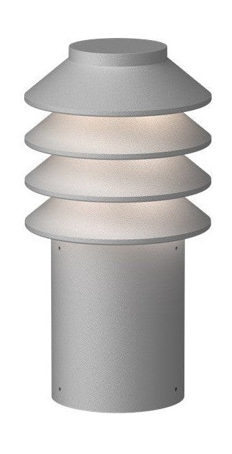 Louis Poulsen Bysted Garden Bollard Led 2700 K 14 W Spike Without Adaptor With Connector Short, Aluminium