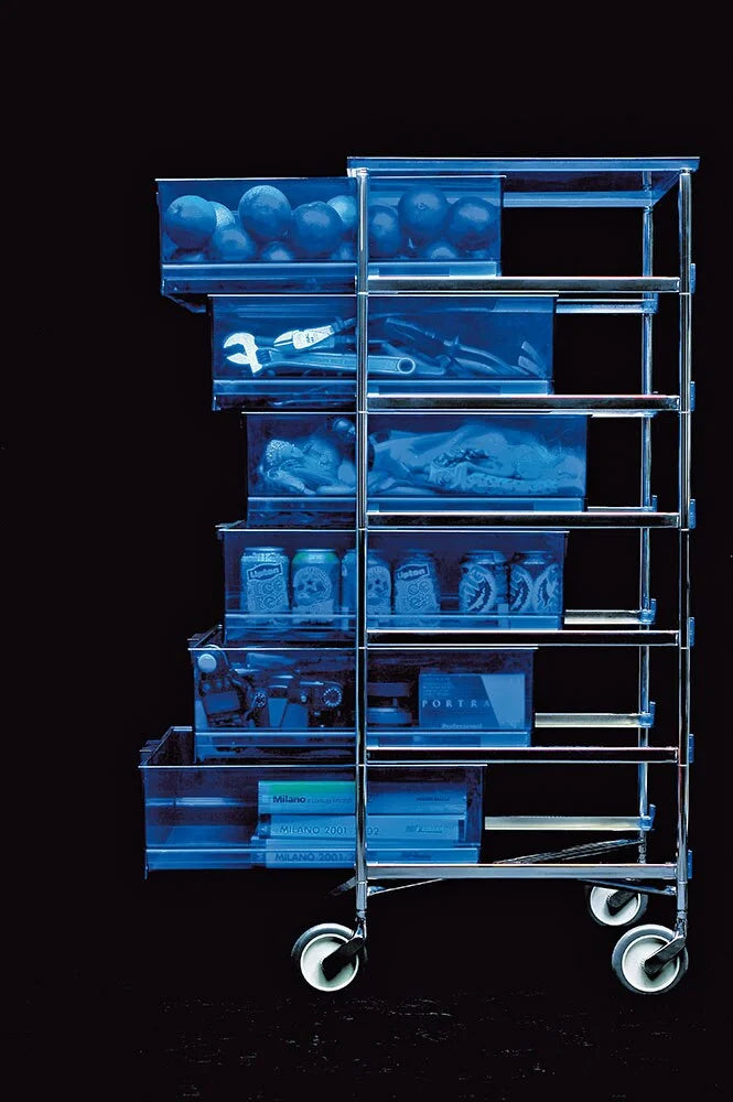 Kartell Mobil 2 Drawer With Feet, Cobalt Blue