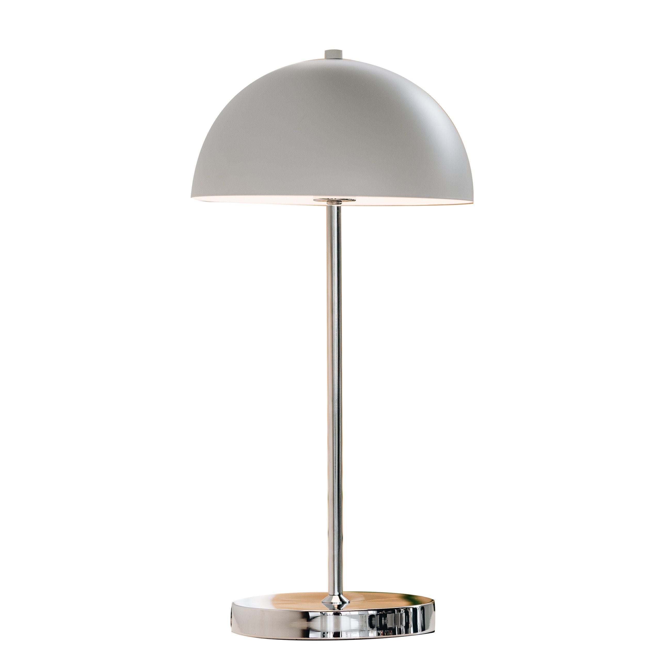 Dyberg Larsen Garda ładowna lampa stołowa, biały/chrom