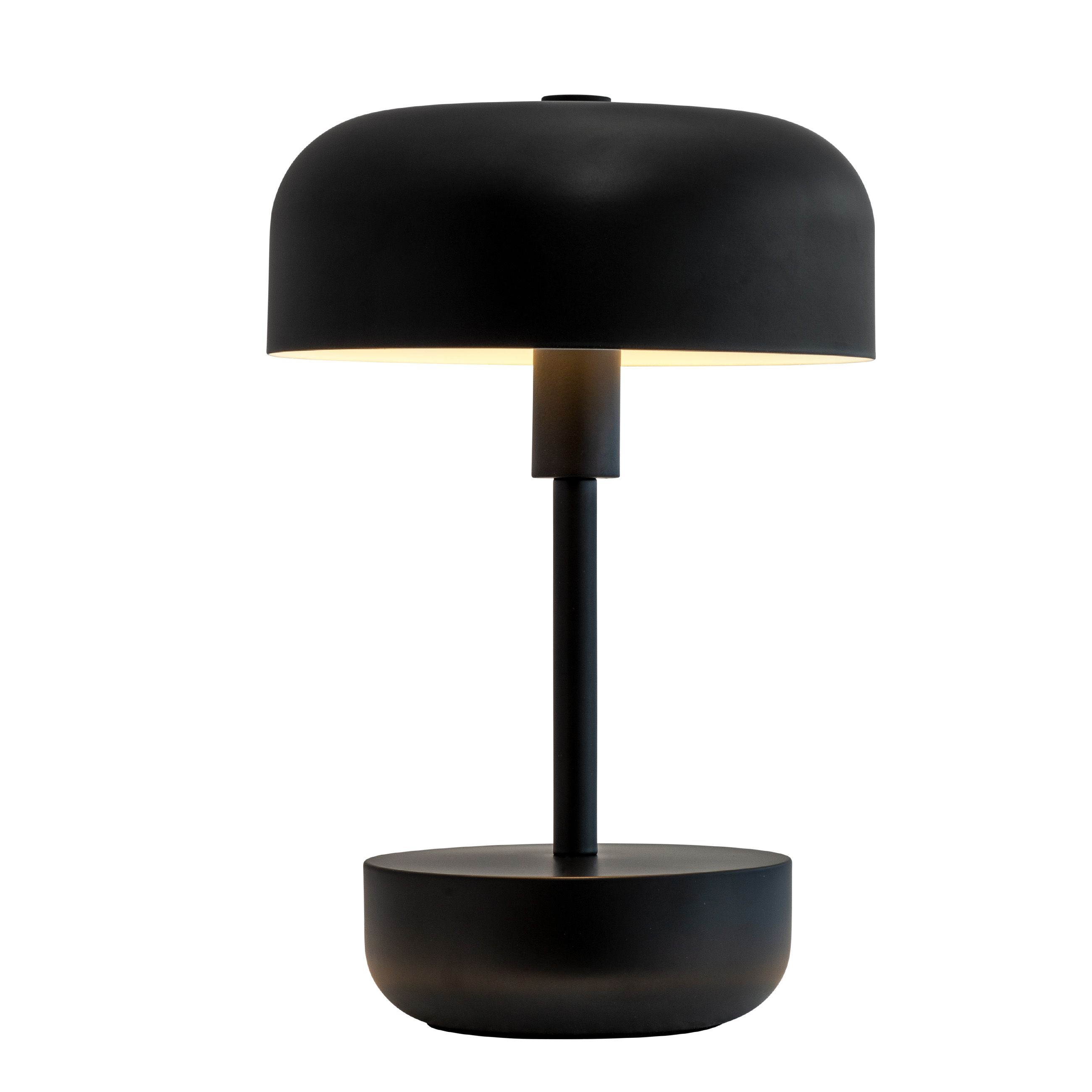 Dyberg Larsen Haipot ładowna lampa stołowa, czarny