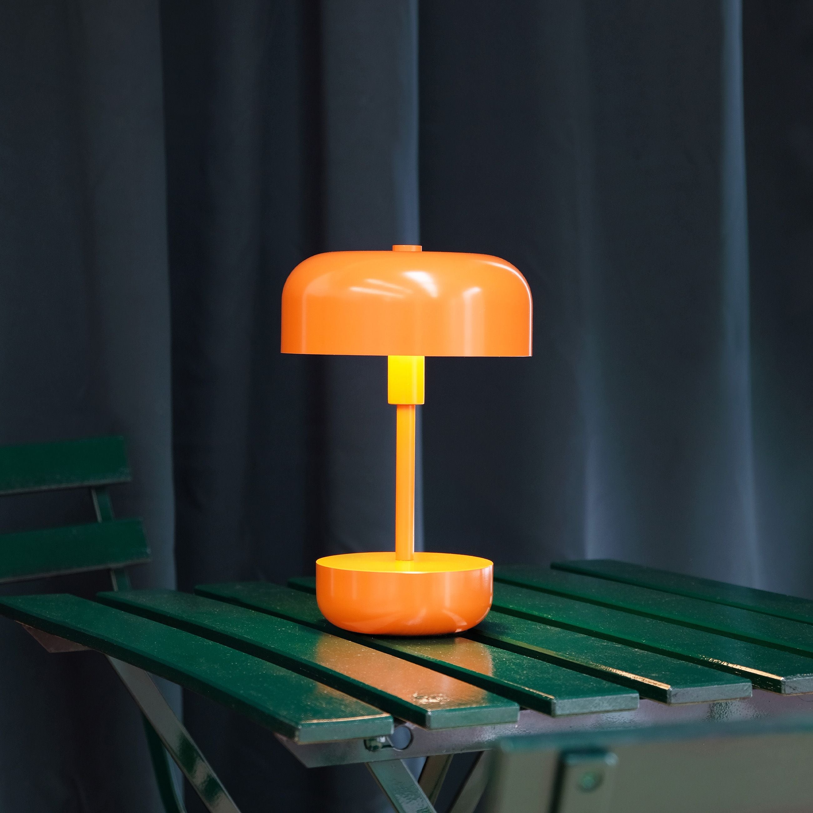 Dyberg Larsen Haipot Rechargeable Table Lamp, Orange